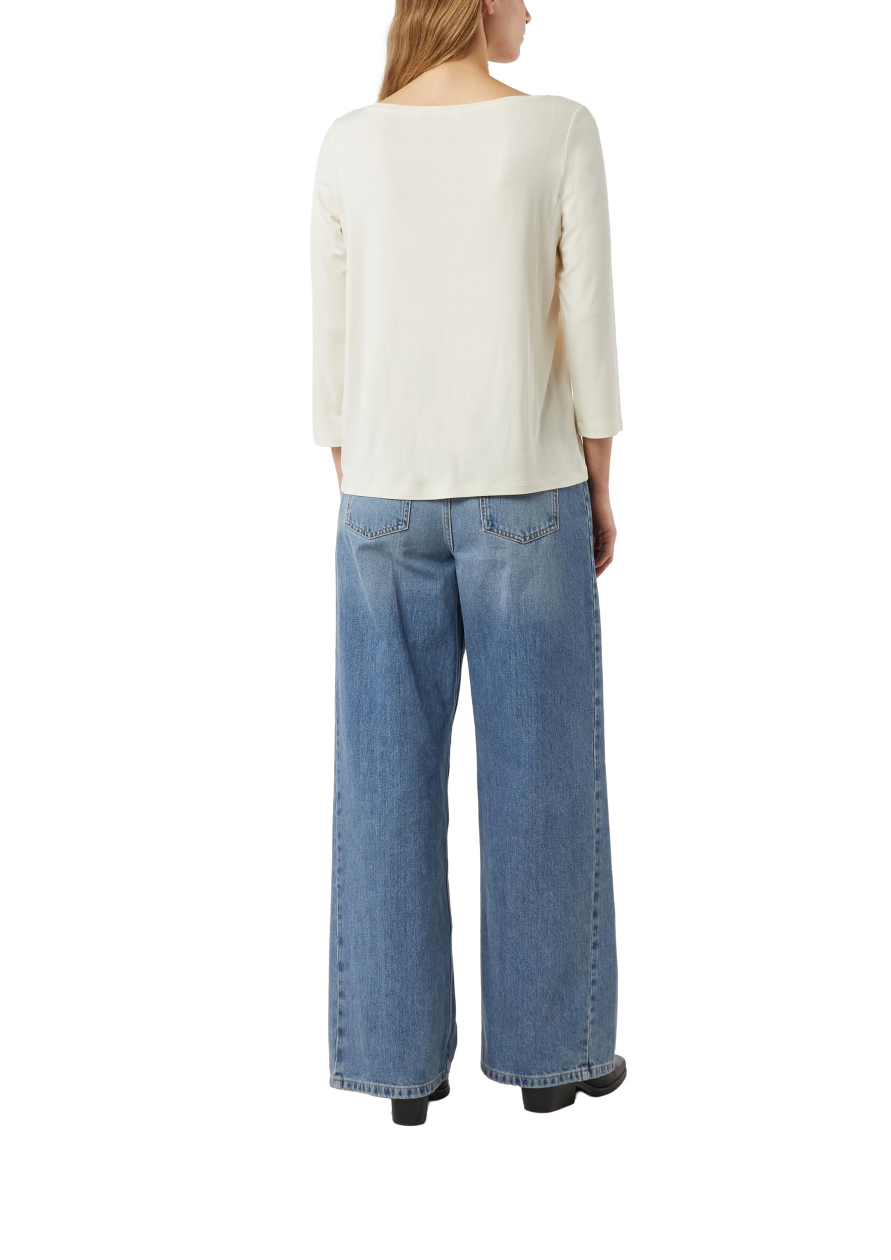 comma-jersey-t-shirt-3-4-arm-frontprint-creme-gr-36 image 2