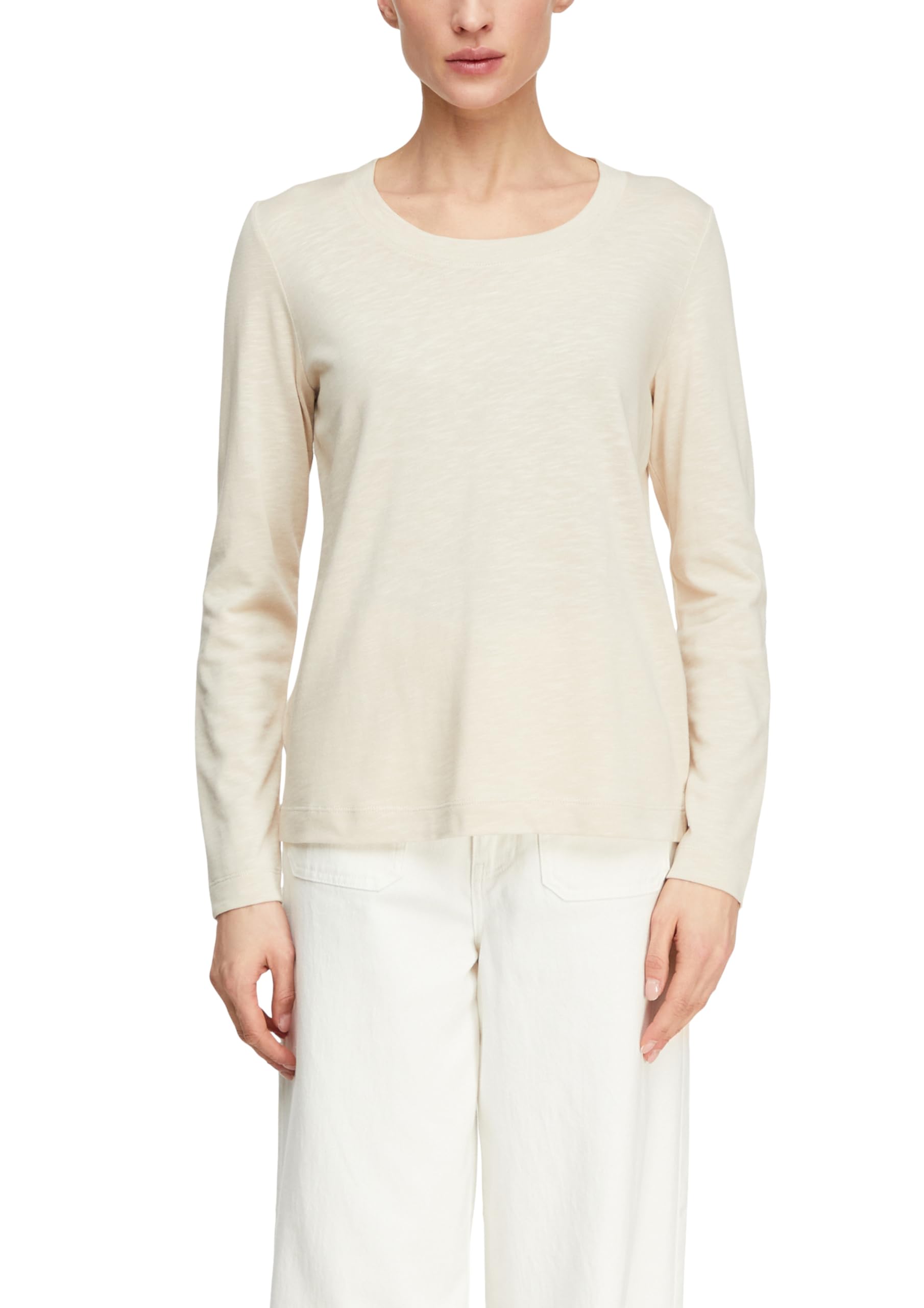 comma-langarm-shirt-rundhals-regular-fit-jersey image 1