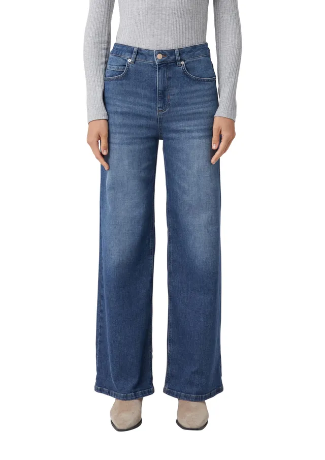 comma-elastische-wide-leg-jeans-damen-gr-e-38 image 1