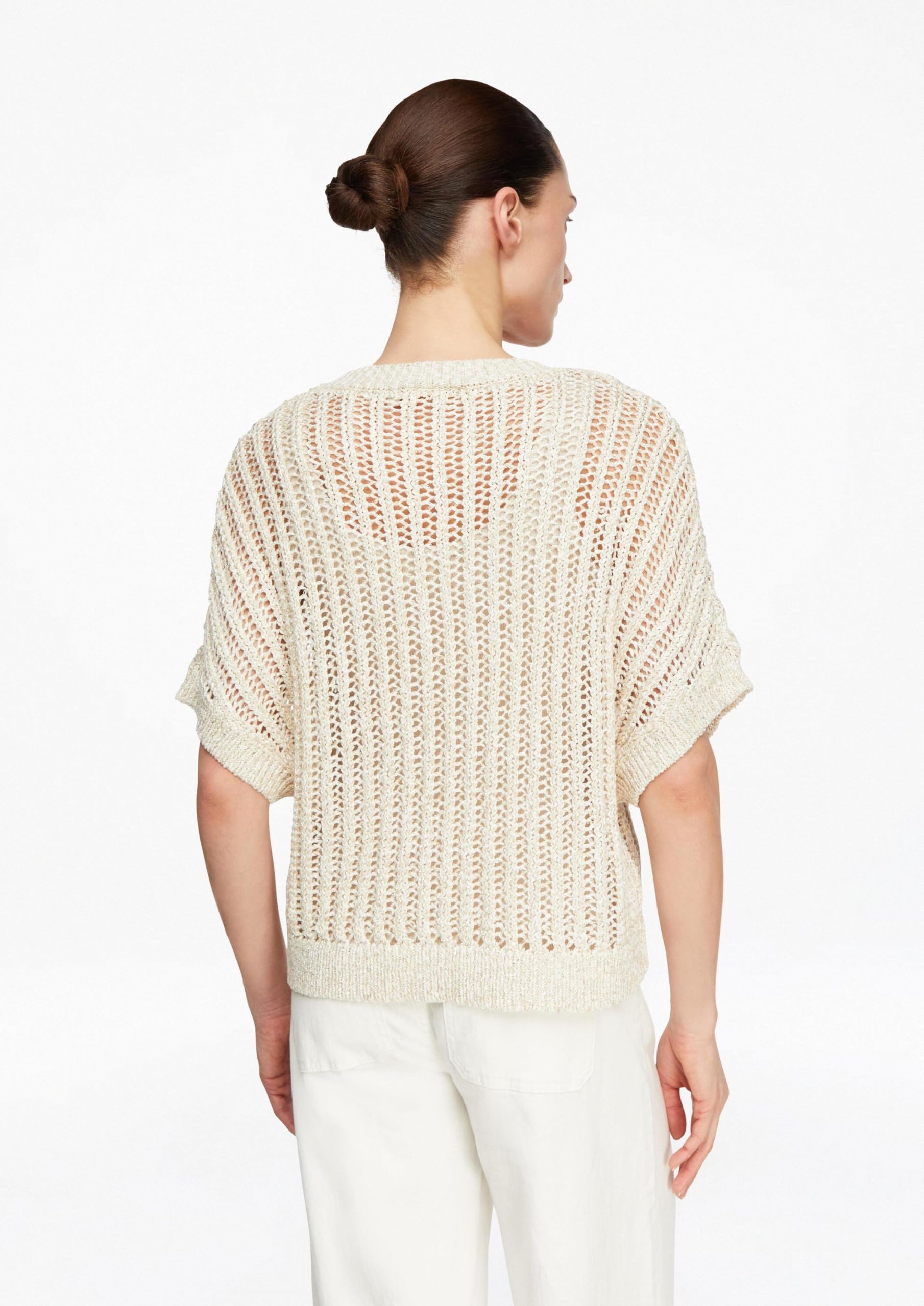 comma-knitwear-strickpullover-pailletten-kurzarm-s image 7