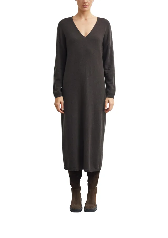 comma-dresses-midi-strickkleid-2184660-v-ausschnitt-gr-42 image 1