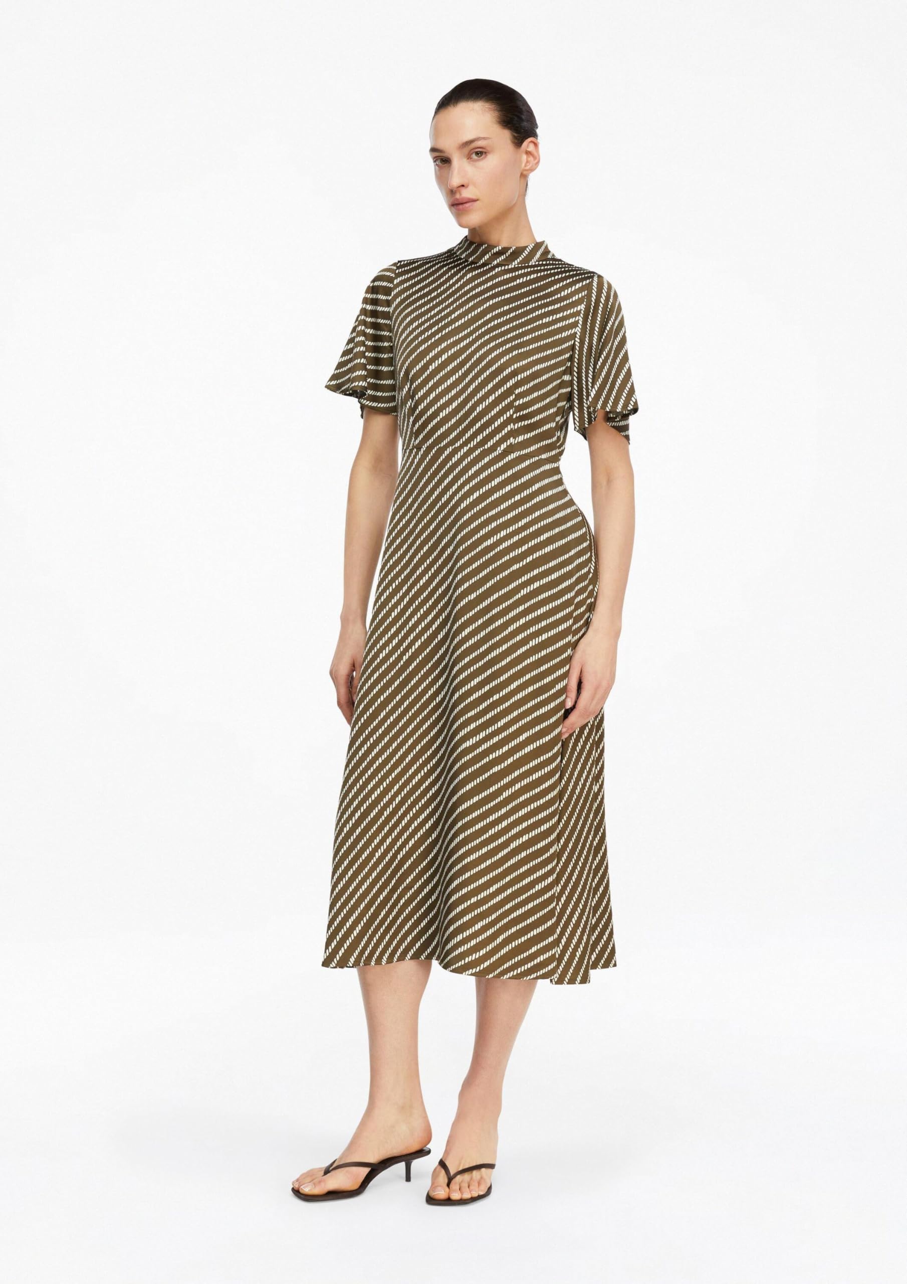 comma-dresses-satinkleid-damen-gemustert-midi-gr-e-44 image 6