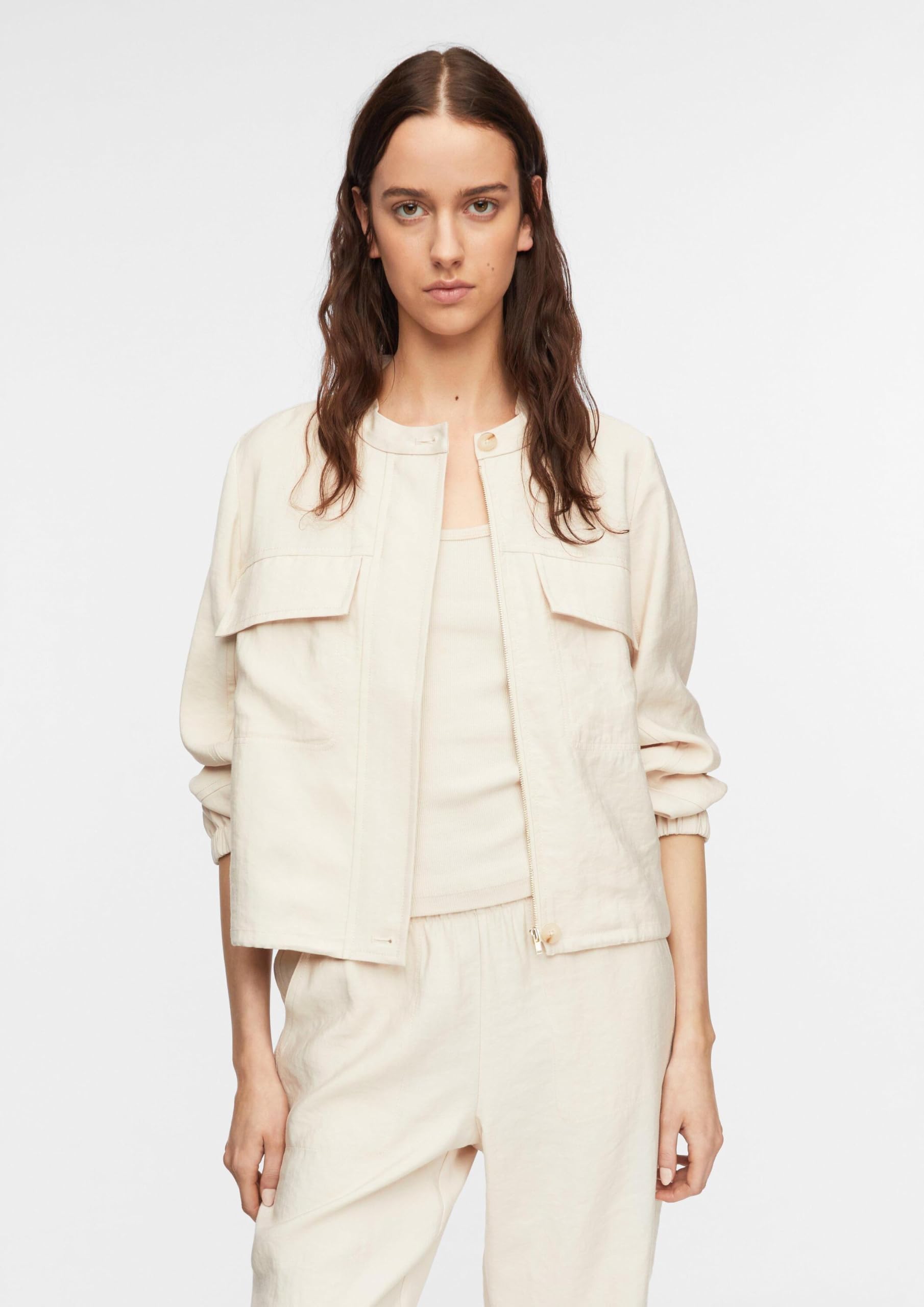 comma-indoor-jacke-boxy-fit-blouson-mit-cargotaschen image 3
