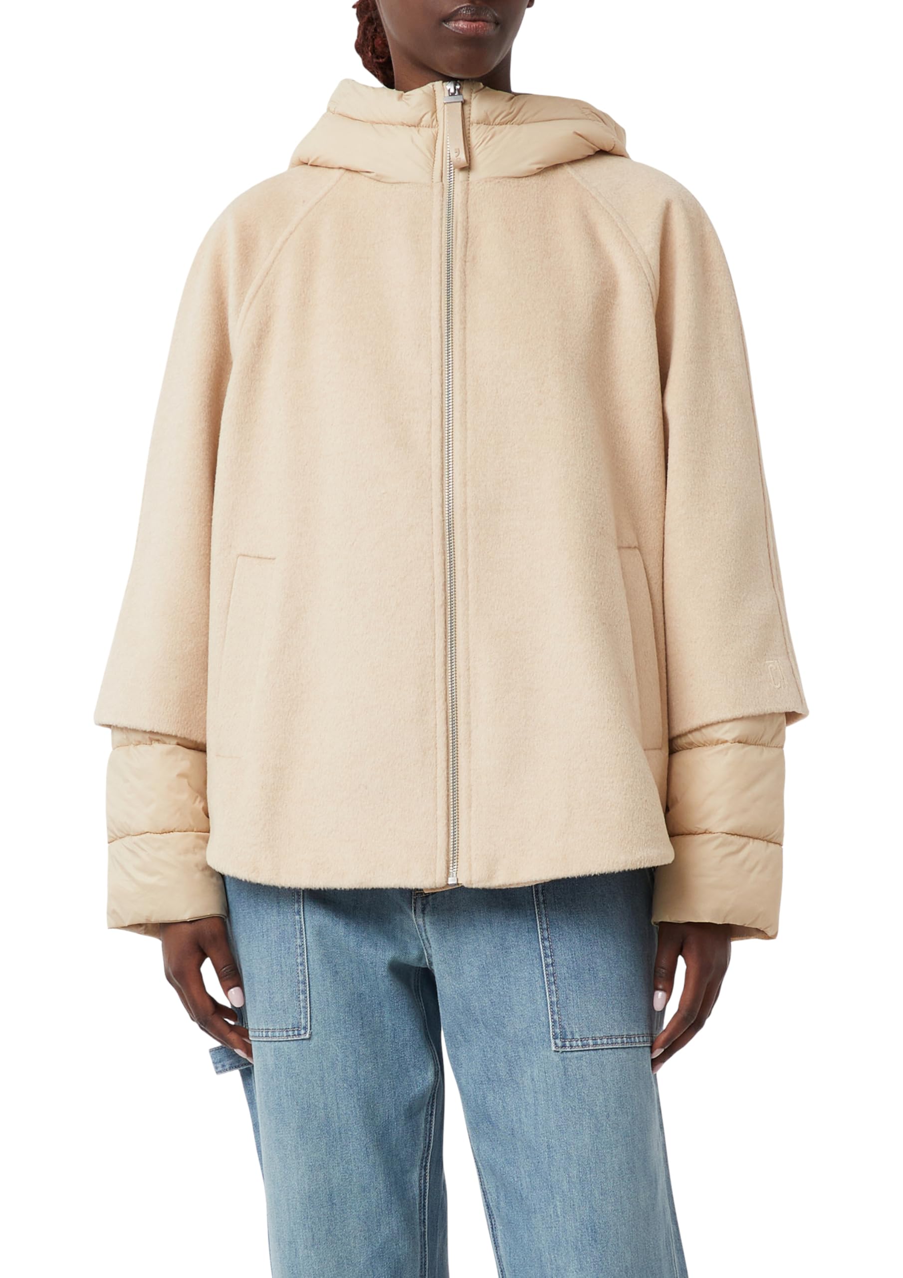 comma-cape-jacke-wollmix-jacke-gr-l-mit-kapuze image 1