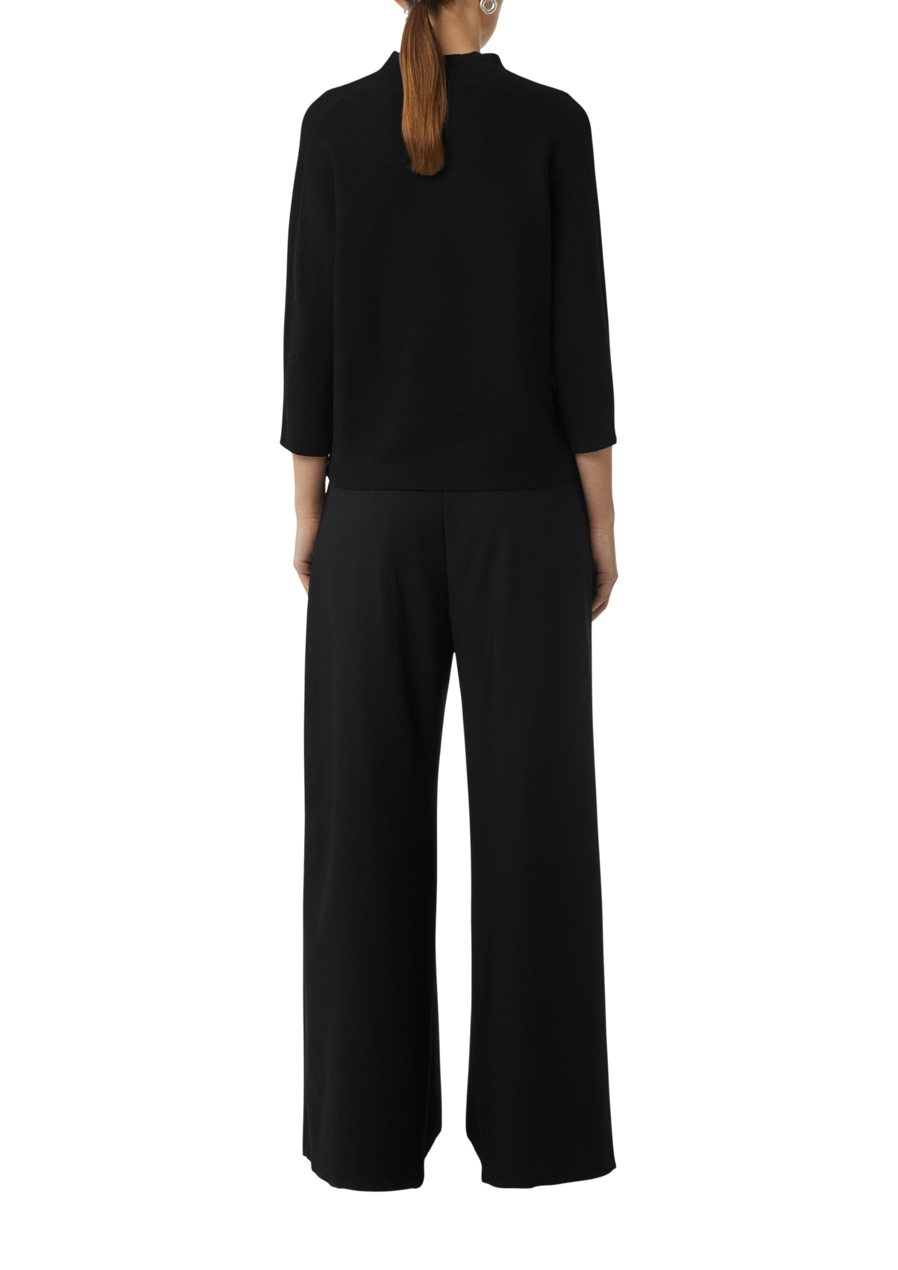 comma-feinstrickpullover-damen-schwarz-stehkragen-gr-40 image 2