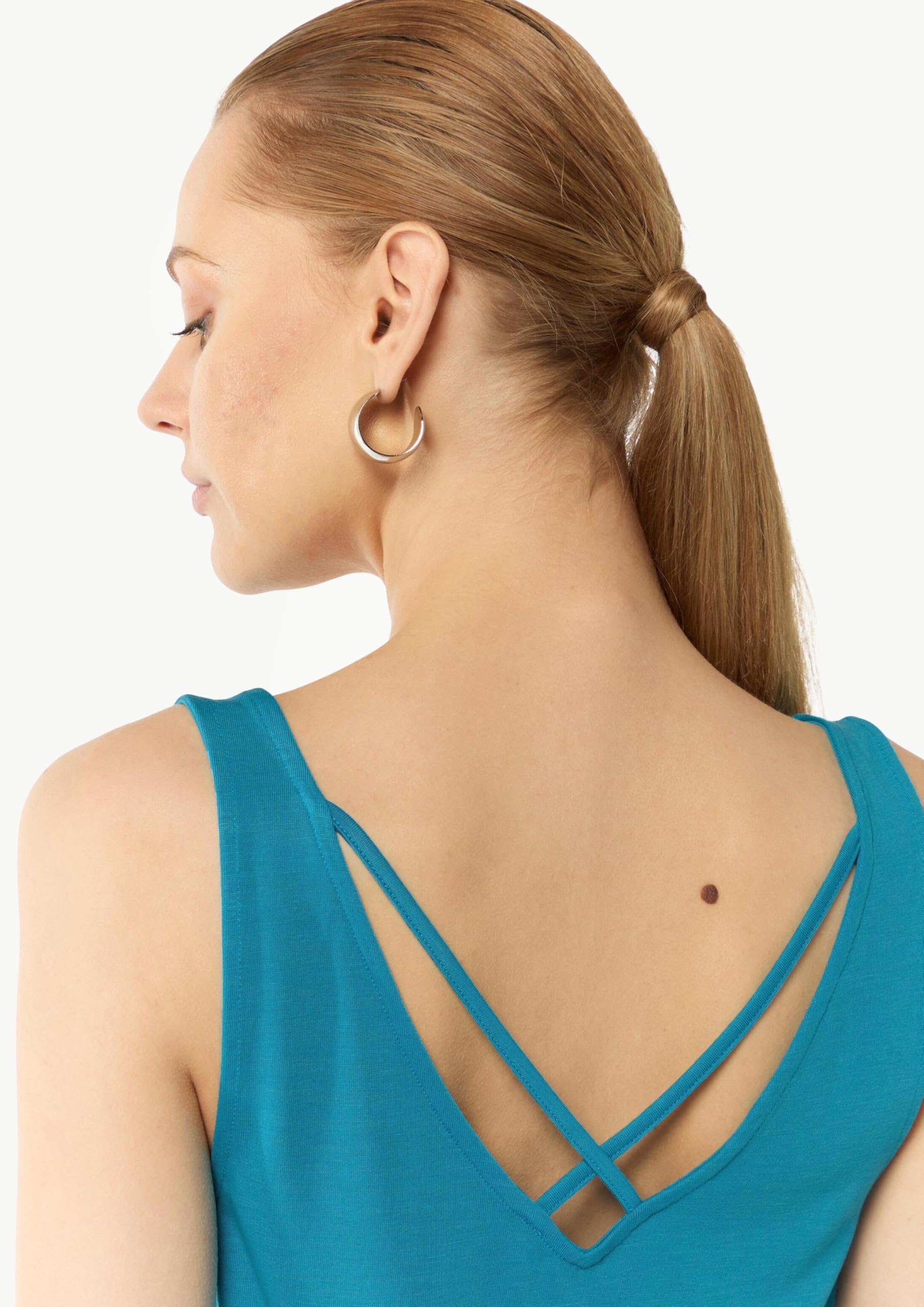 comma-v-neck-jersey-t-shirt-gr-38-wei-gekreuzte-tr-ger image 4