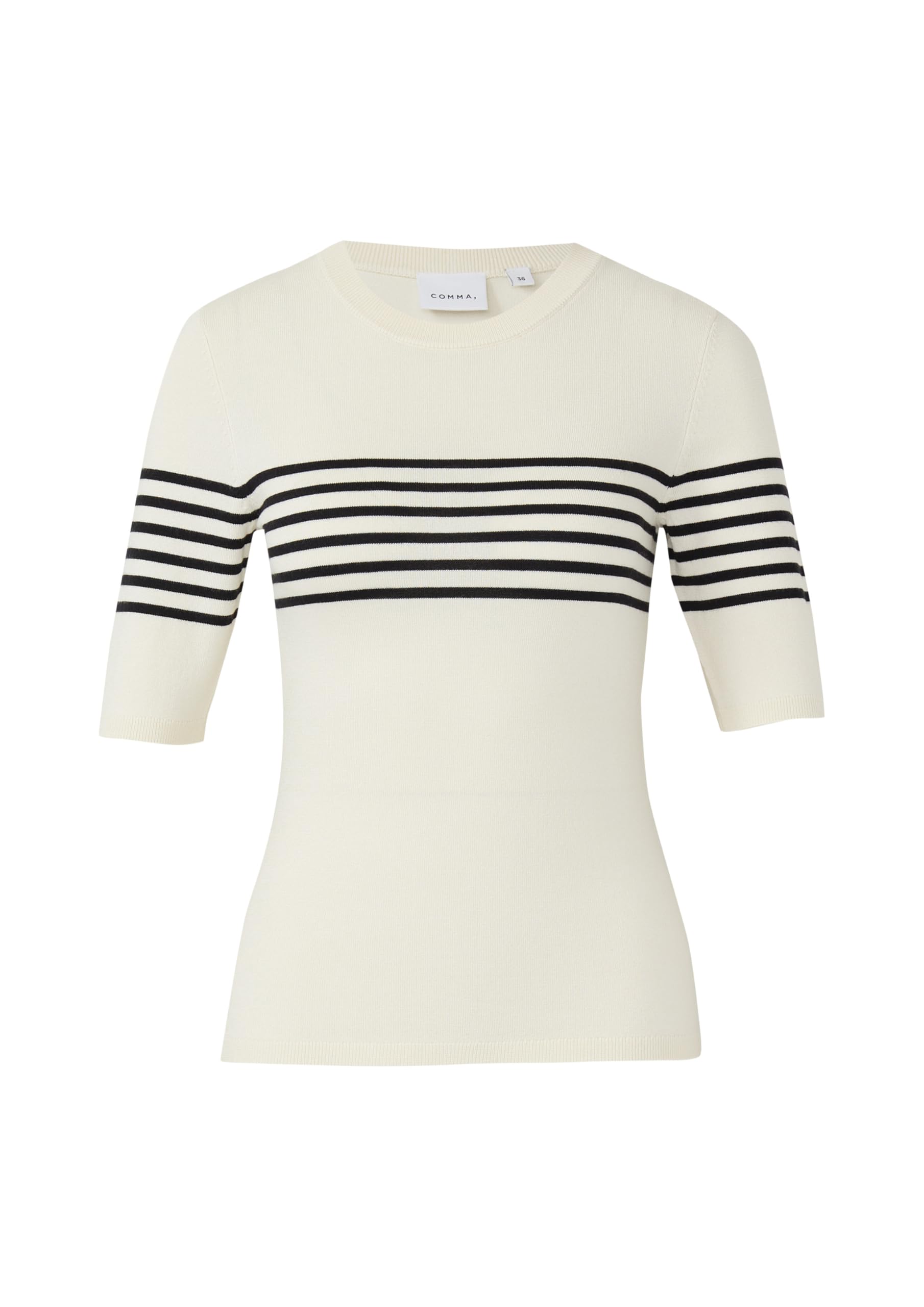 comma-kurzarmpullover-slim-fit-streifen-gr-e-44 image 4