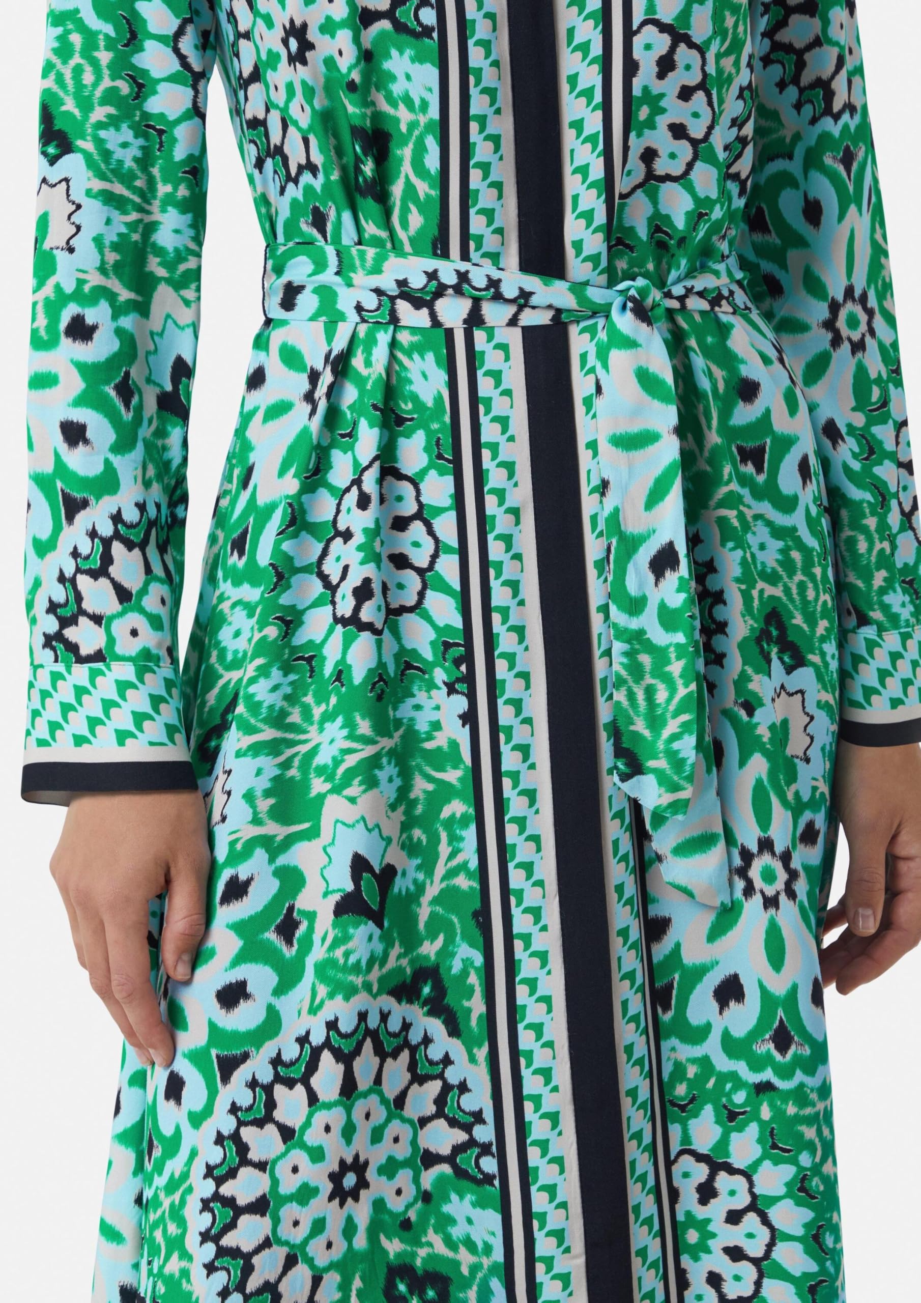 comma-midi-kleid-print-damen-gr-36-all-over-print-knopfleiste image 4