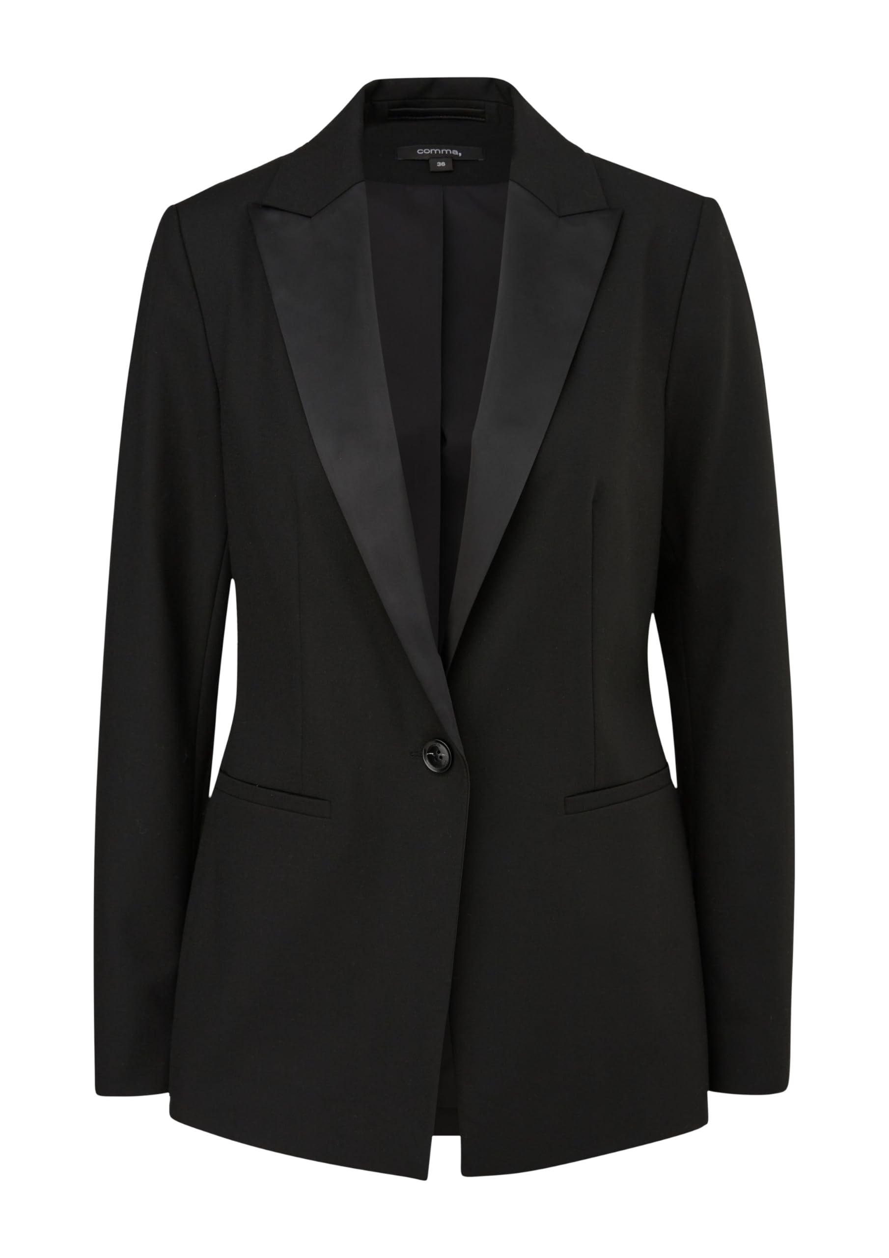 comma-taillierter-blazer-jersey-gr-e-34 image 3