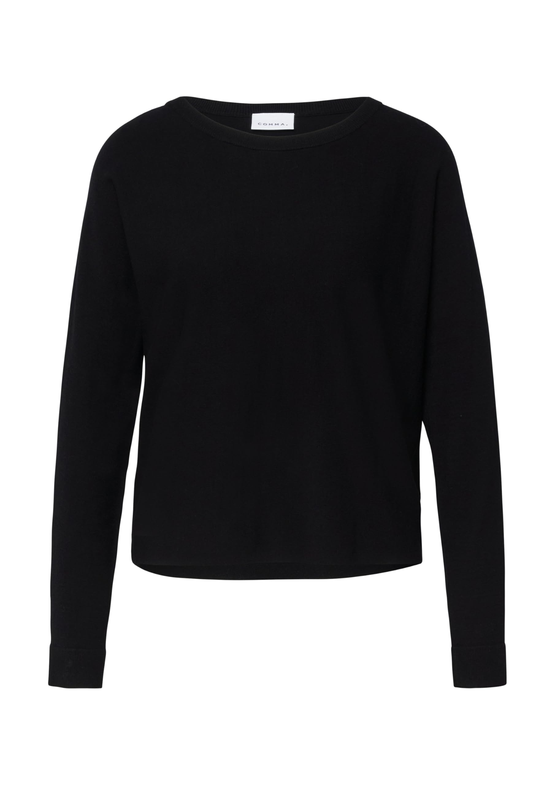 comma-strickpullover-feinstrick-pulli-46-schwarz-fledermaus-rmel image 3