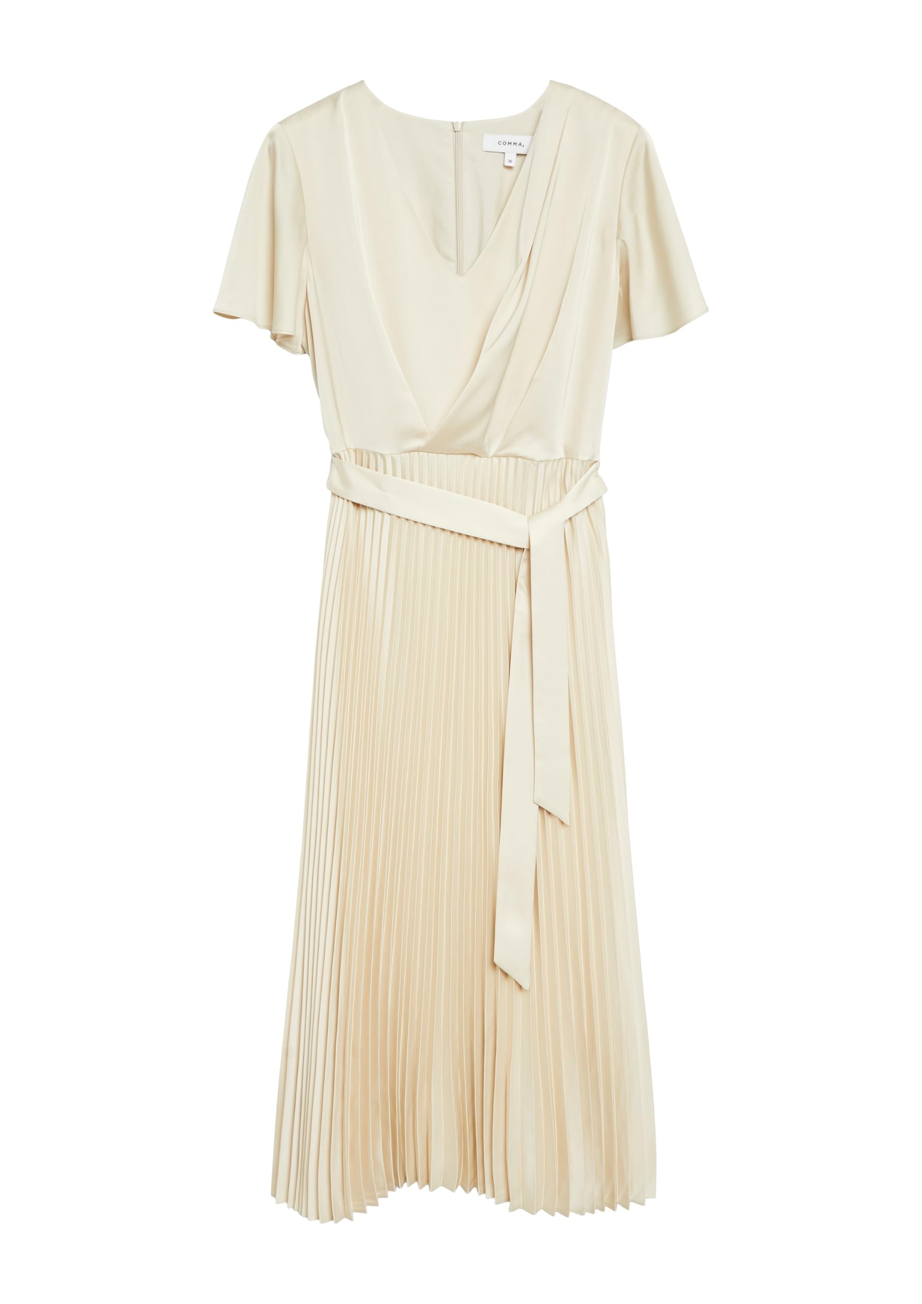 comma-dresses-satinkleid-plisseerock-gr-36-damenkleid image 3