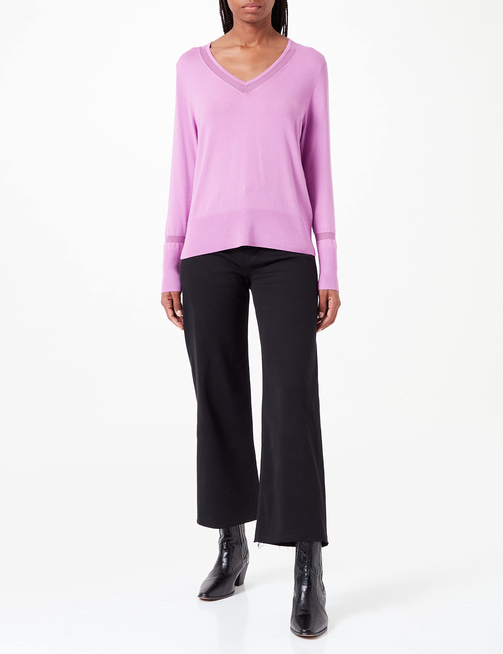 comma-pullover-v-ausschnitt-gr-36-pink-damen-strickpulli image 2