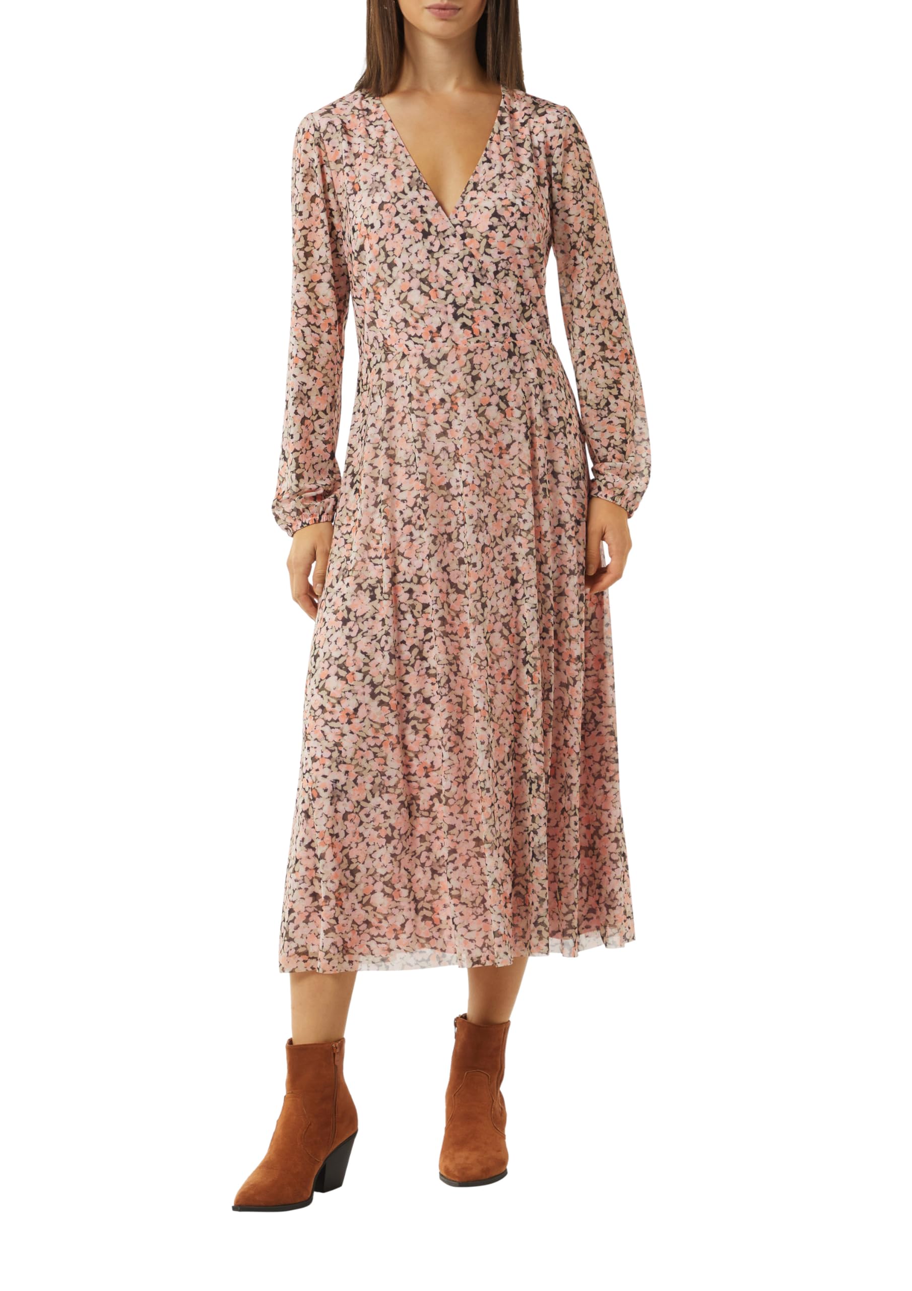 comma-midi-wickelkleid-mesh-all-over-print-gr-40 image 1