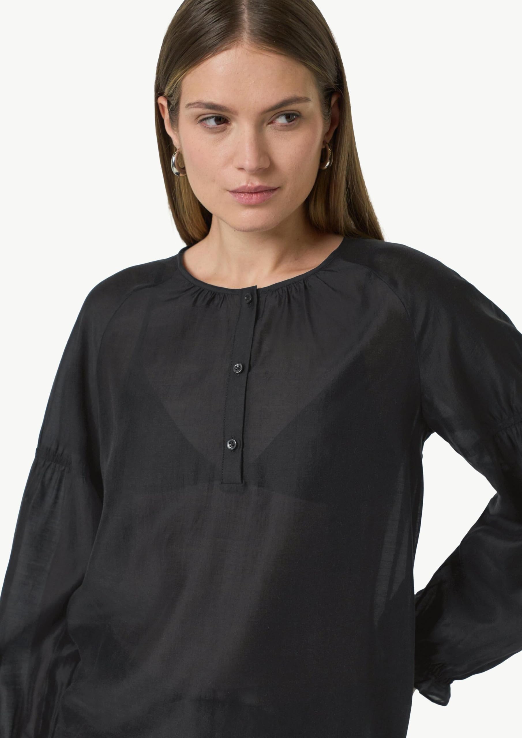 comma-raglan-bluse-viskosemix-gr-e-38-transparent image 4