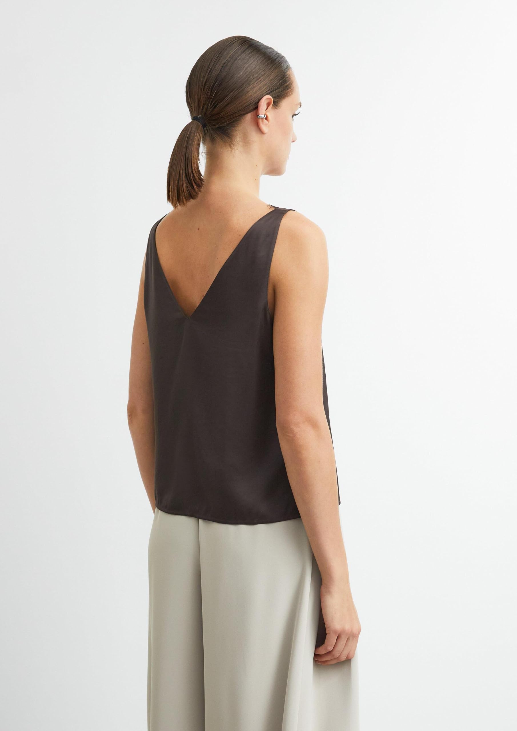 comma-bluse-v-ausschnitt-spitze-wei-satin image 7