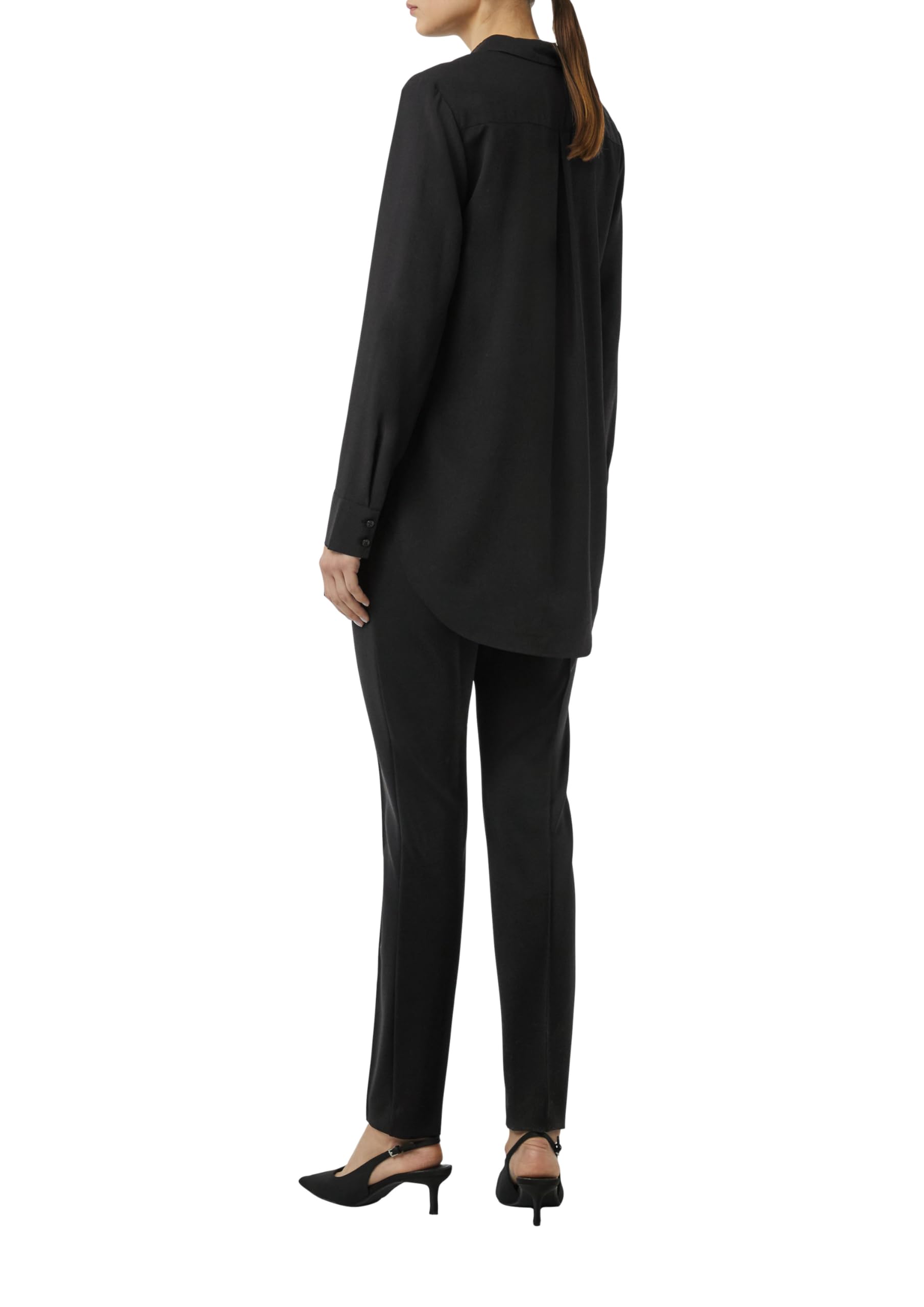 comma-longbluse-damen-gr-36-schwarz-chiffon image 2
