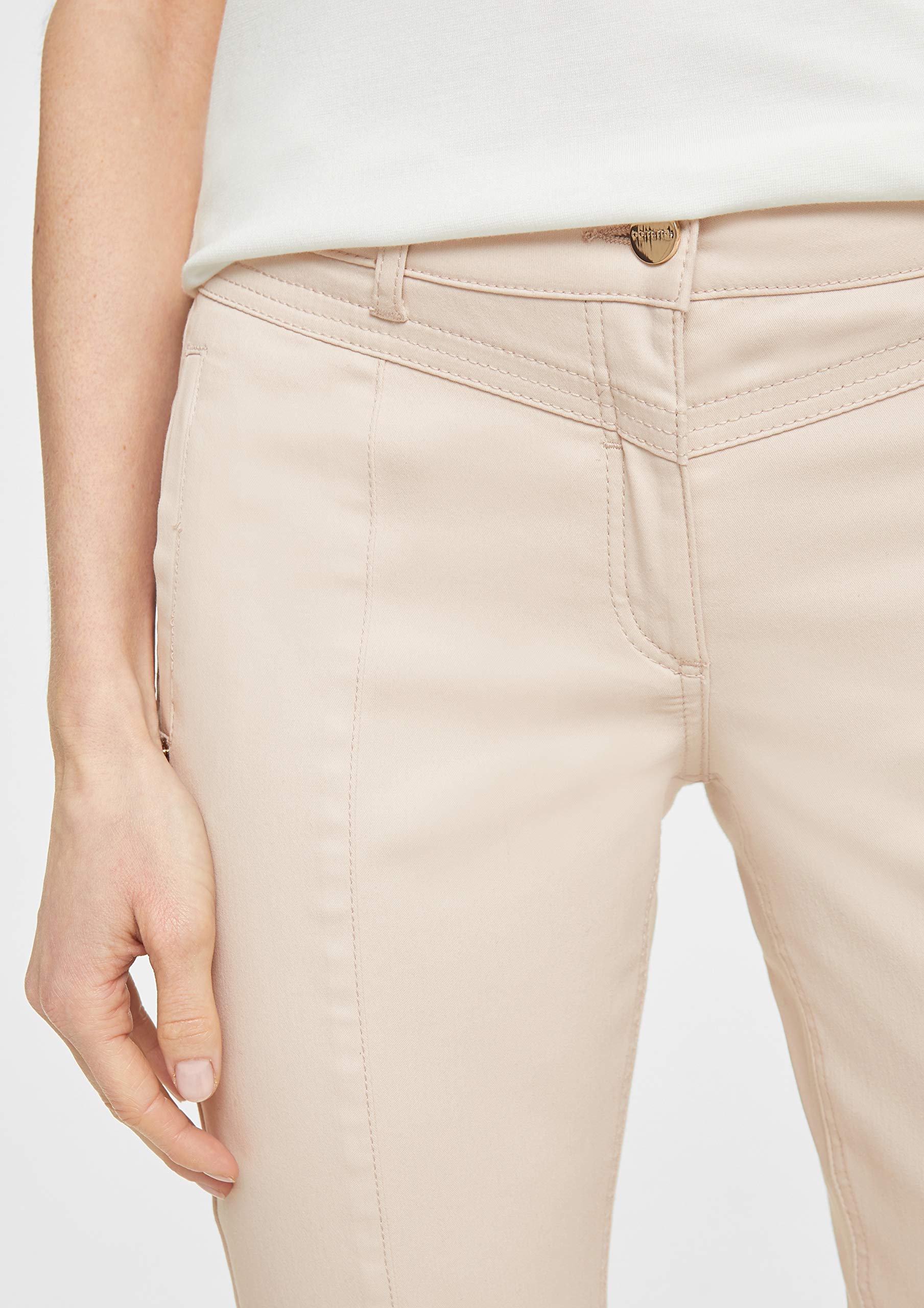 comma-trousers-stoffhose-sandfarben-schmal-gr-36 image 2