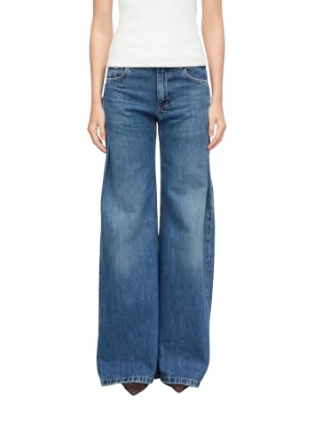comma-jeans-damen-wide-leg-high-rise-faltendetail-blau image 8
