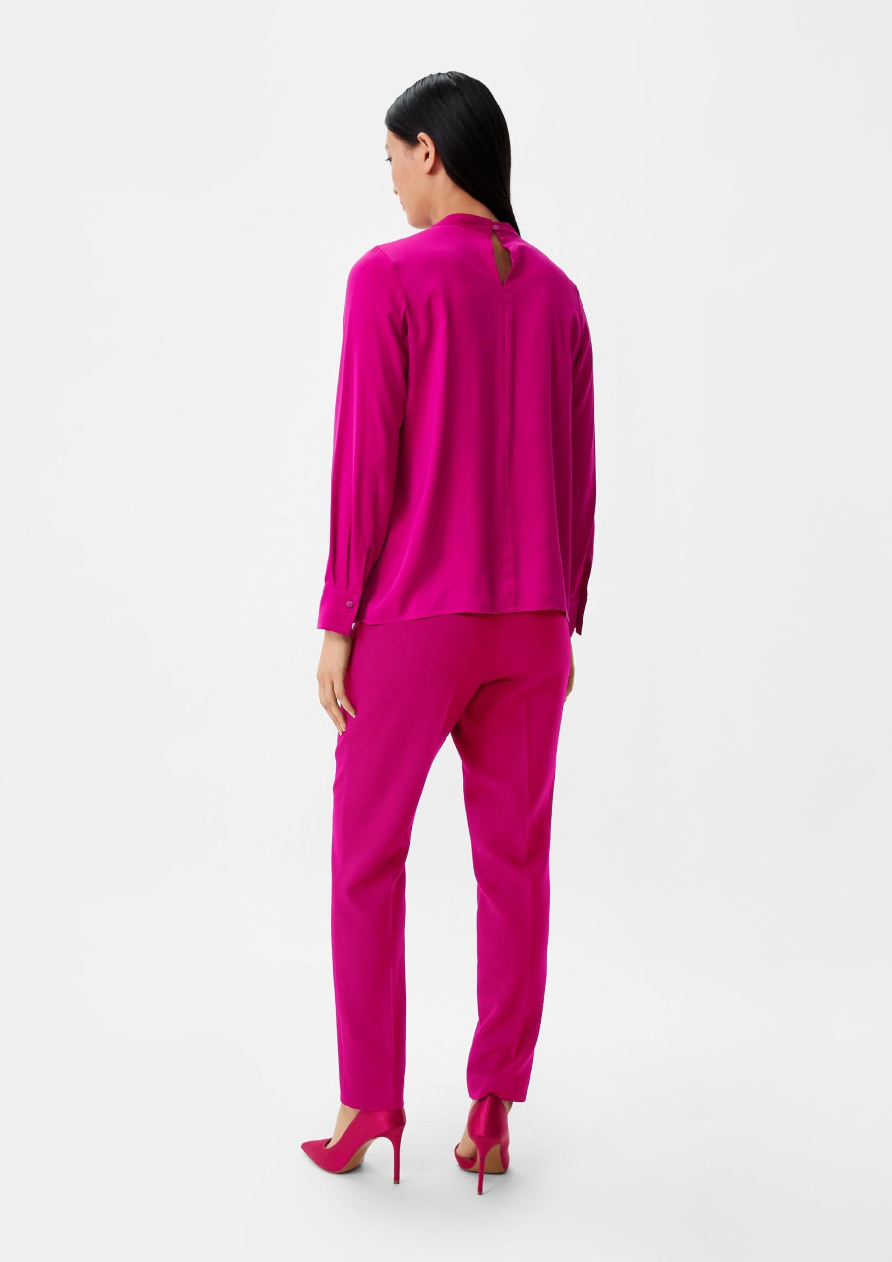 comma-satinbluse-gr-34-bluse-falten-detail-elegant image 6
