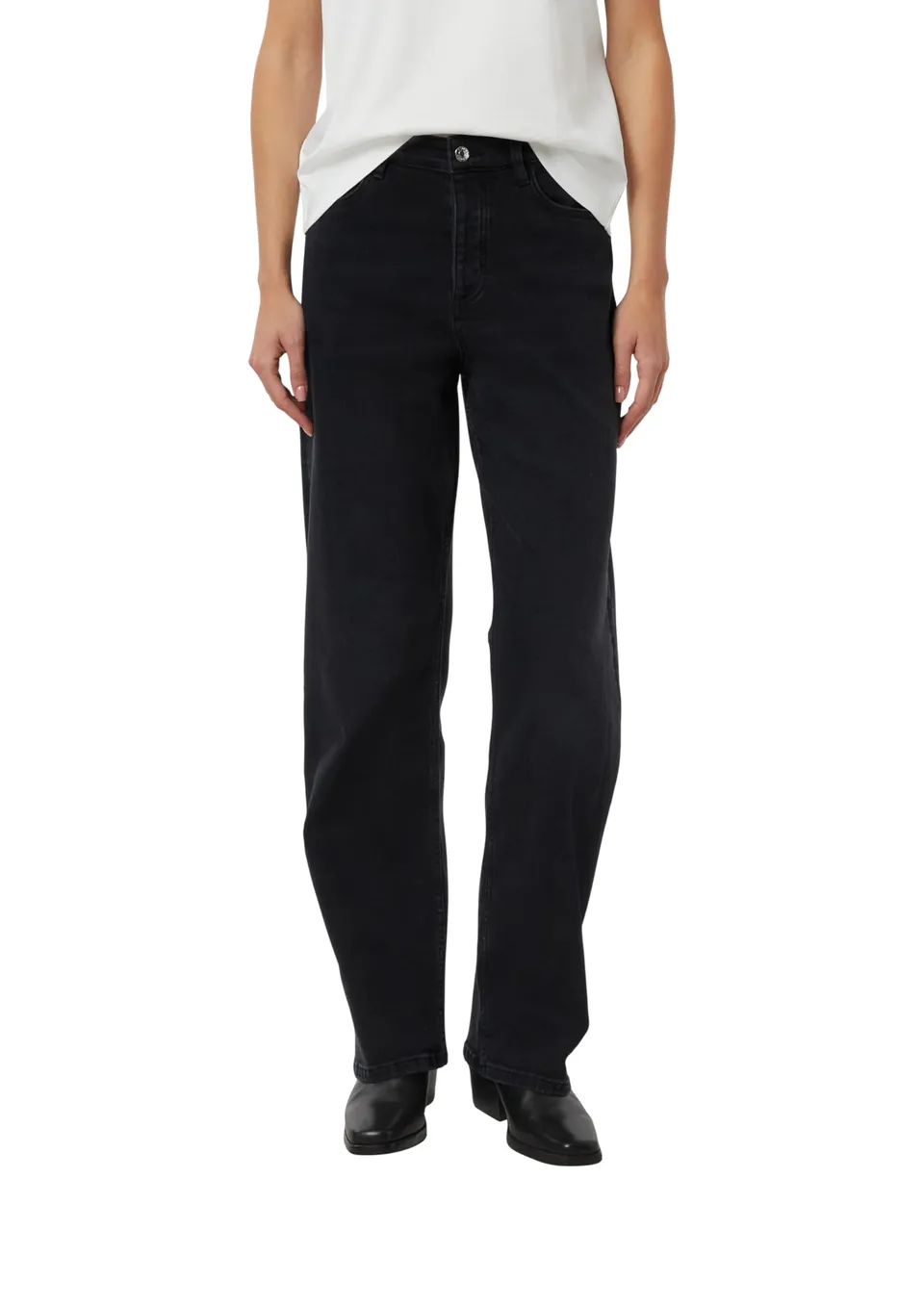 comma-jeans-high-rise-straight-damenjeans-42-schwarz image 1