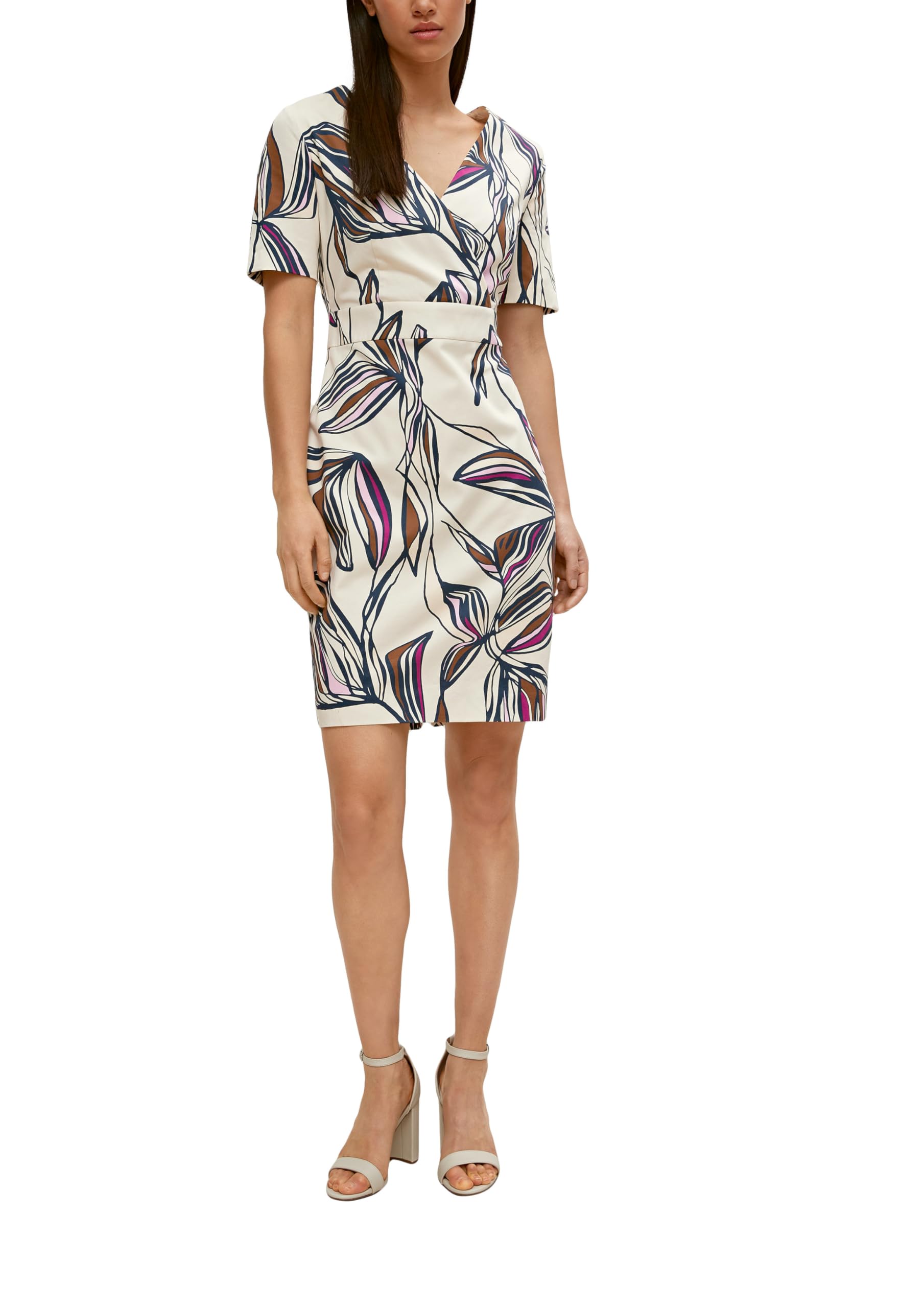 comma-dresses-etuikleid-floral-creme-gr-38 image 1