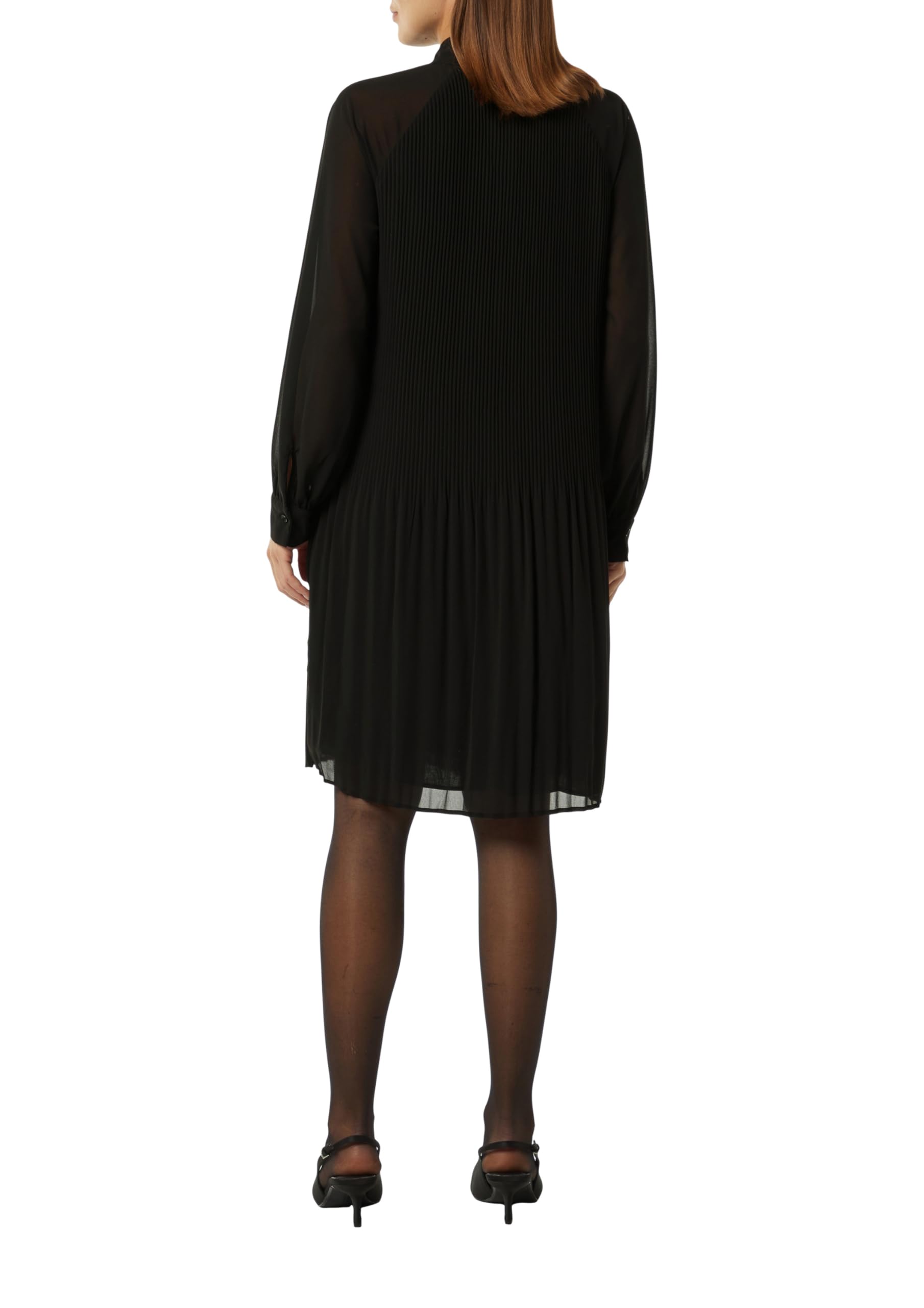 comma-dresses-chiffon-kleid-plissiert-mit-schleife image 2