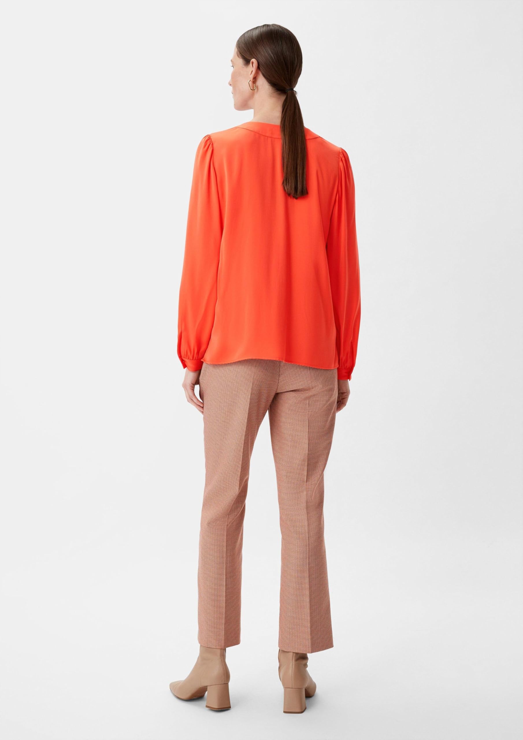 comma-satinbluse-viskosemix-orange-gr-36-damen image 6