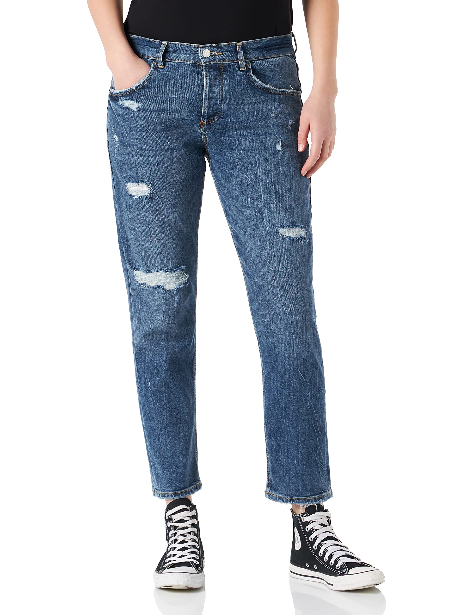 comma-freizeithose-32-lang-royalblau-hoher-bund image 1