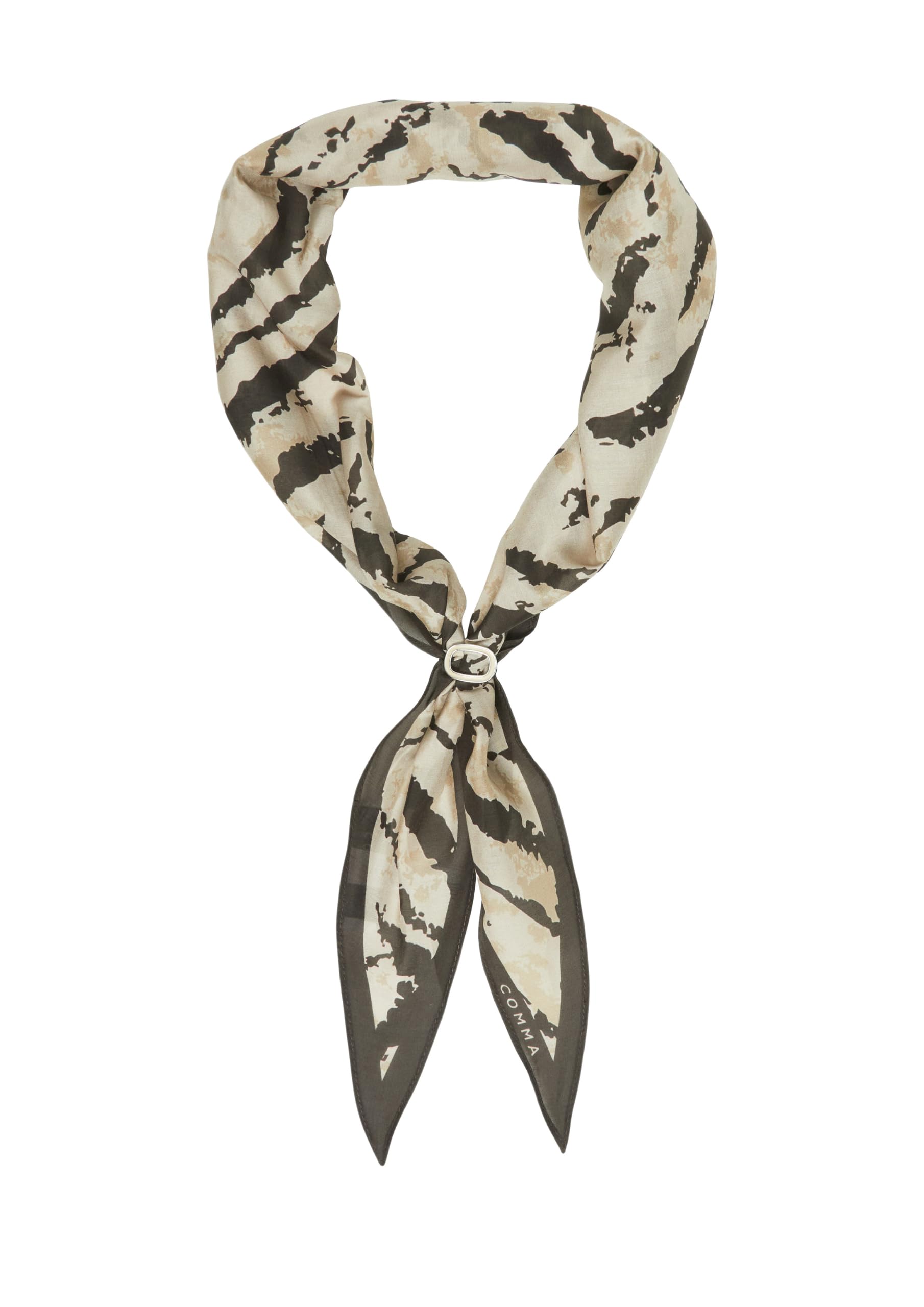 comma-accessoires-seidenmix-tuch-animal-mit-schmuck-detail image 1