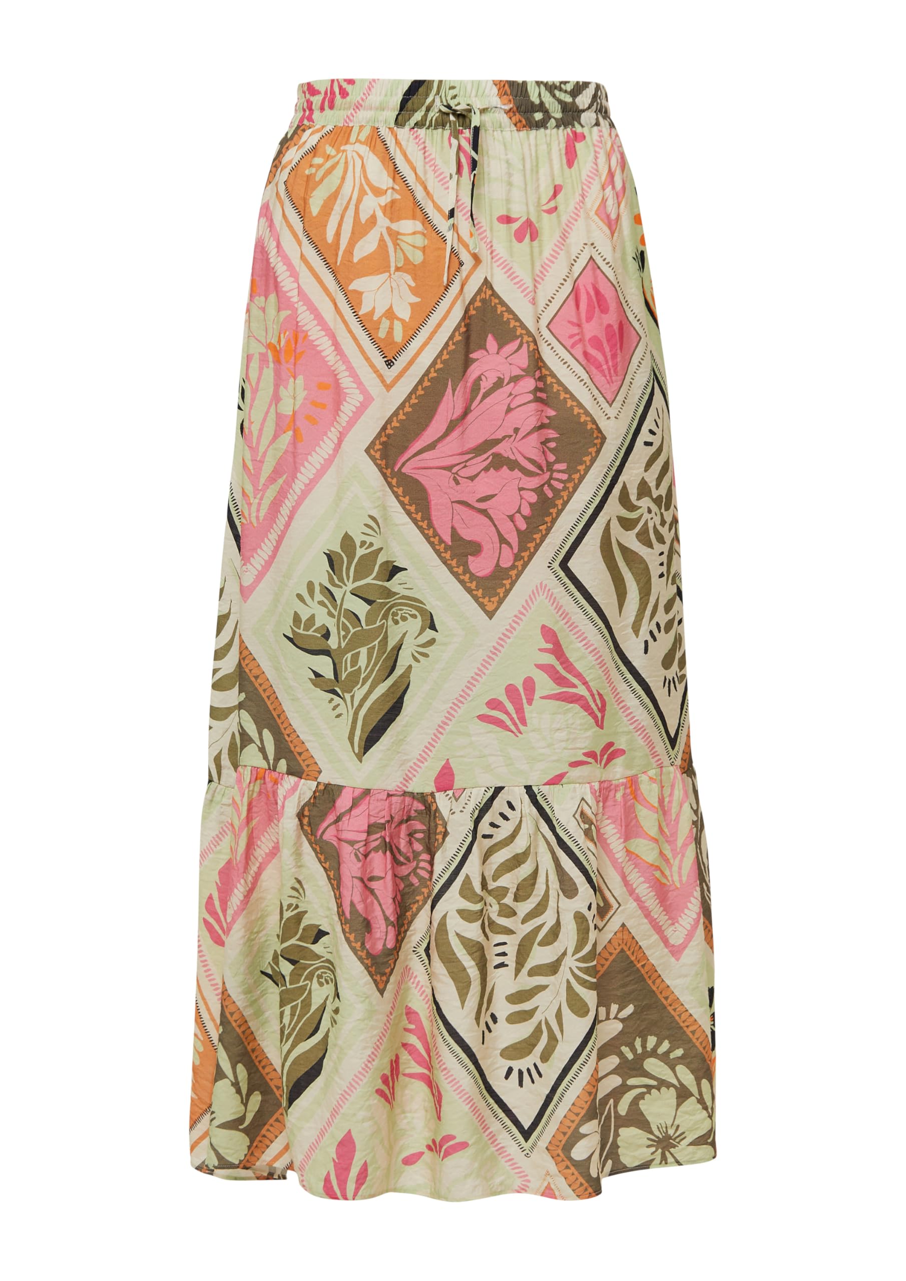 comma-skirts-maxi-rock-mit-aop-muster-damen-lang image 3