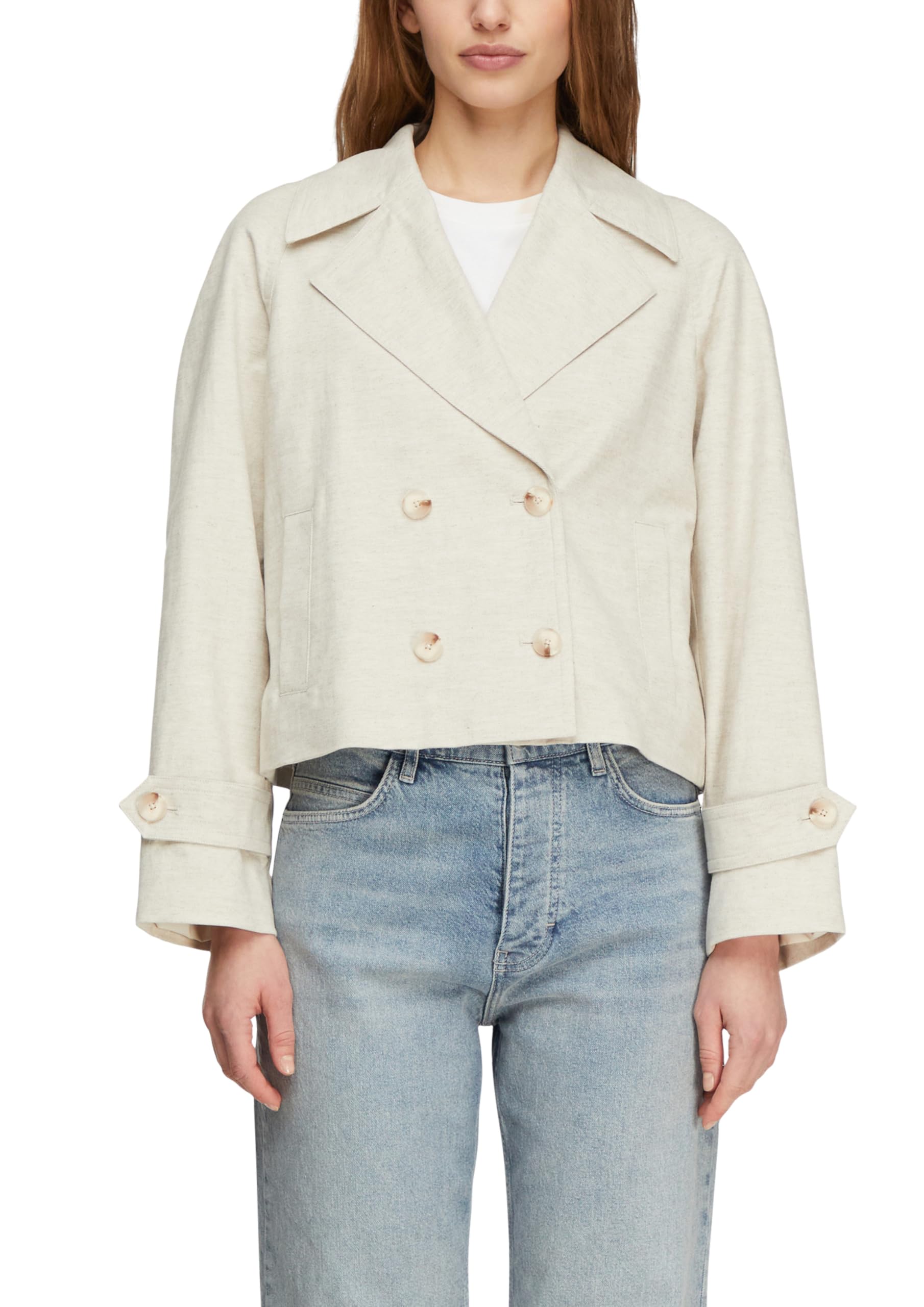 comma-indoor-jacke-boxy-fit-jacke-baumwoll-leinen-mix image 1