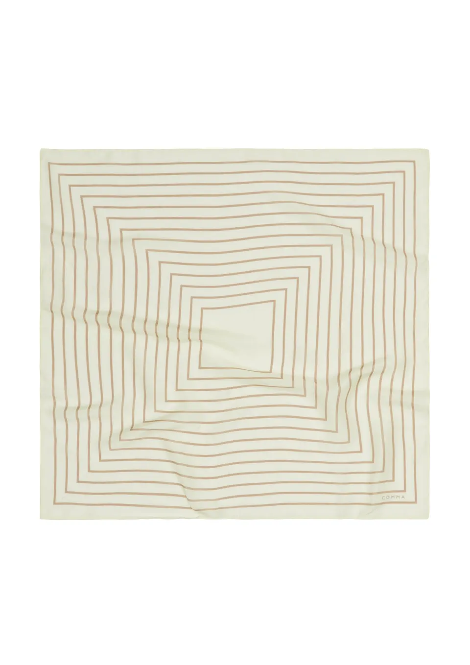 comma-tuch-seidenmix-seidentuch-helles-beige-quadratisch-print image 1