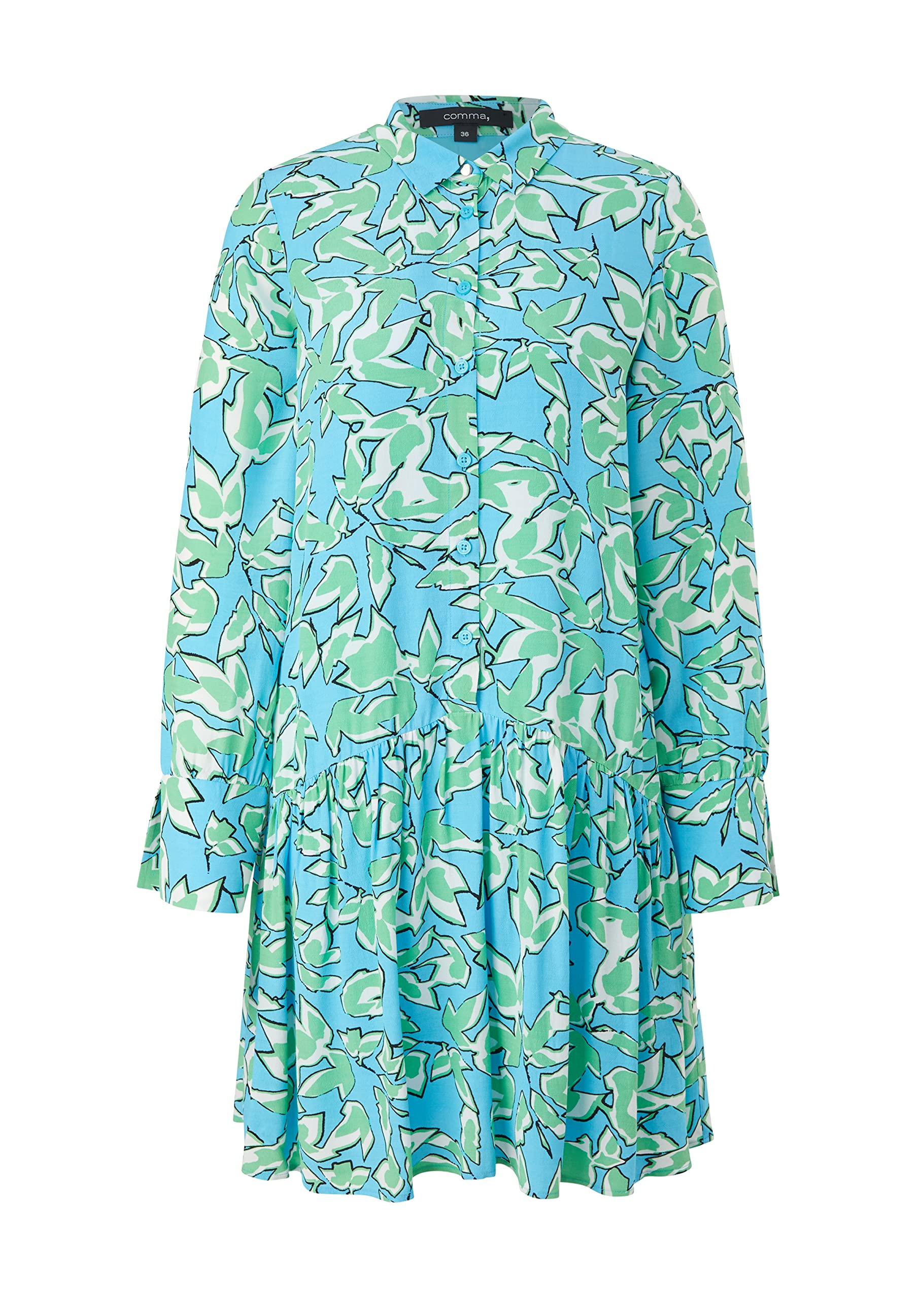 comma-kleid-damen-alltagskleid-schwarz-blau image 4