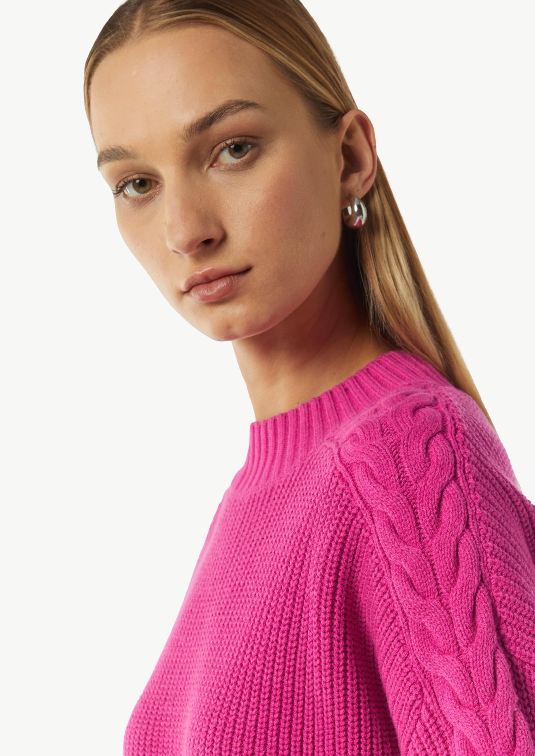 comma-strickpullover-gr-m-zopfmuster-rmel-rosa image 4