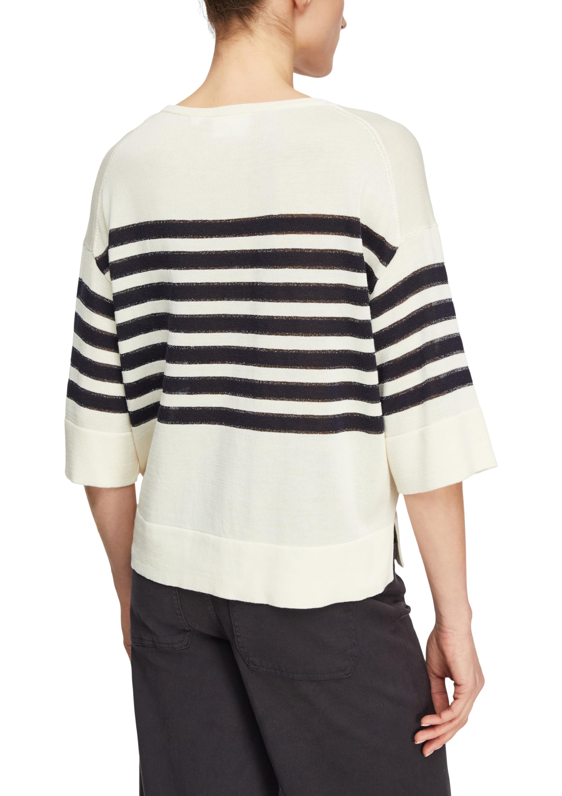 comma-knitwear-feinstrickpullover-streifen-glitzer-gr-l image 2