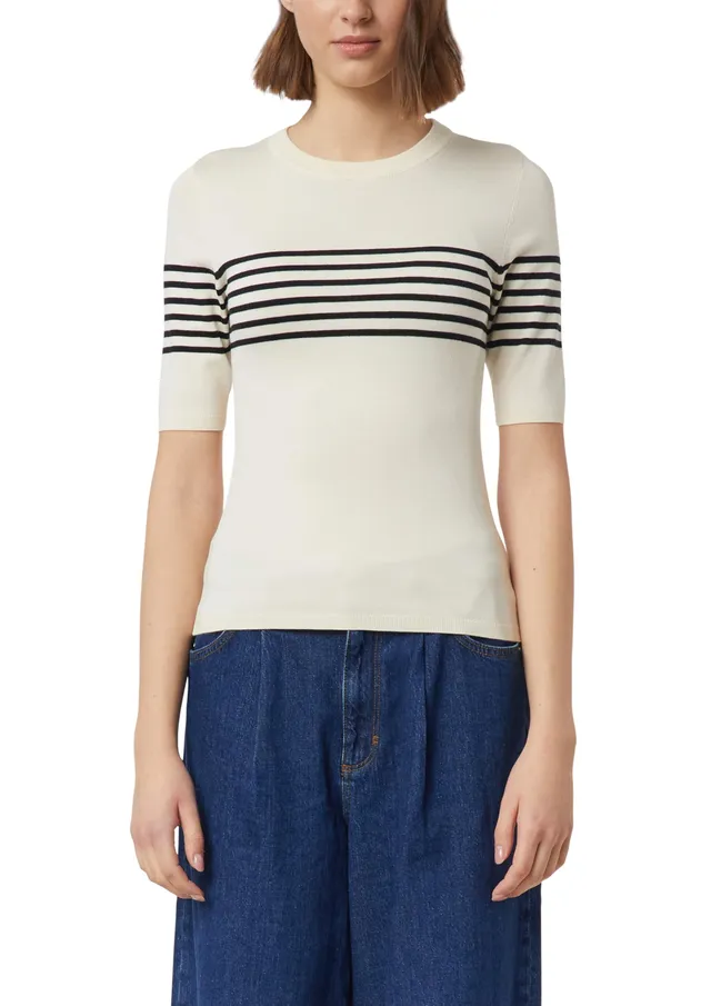 comma-kurzarmpullover-slim-fit-streifen-gr-e-44 image 1
