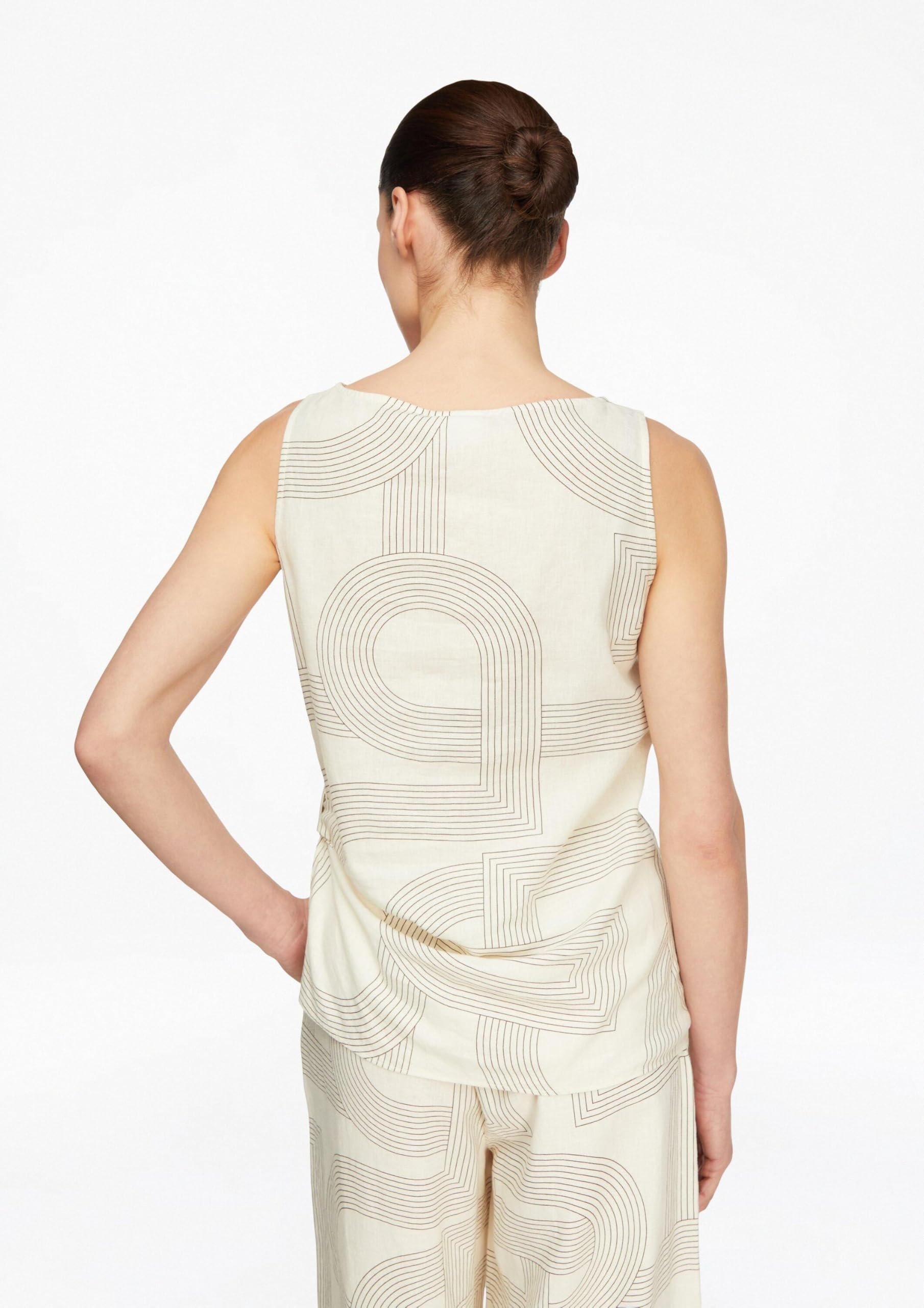 comma-bluse-leinenmix-u-boot-tailliert-gr-e-32 image 7
