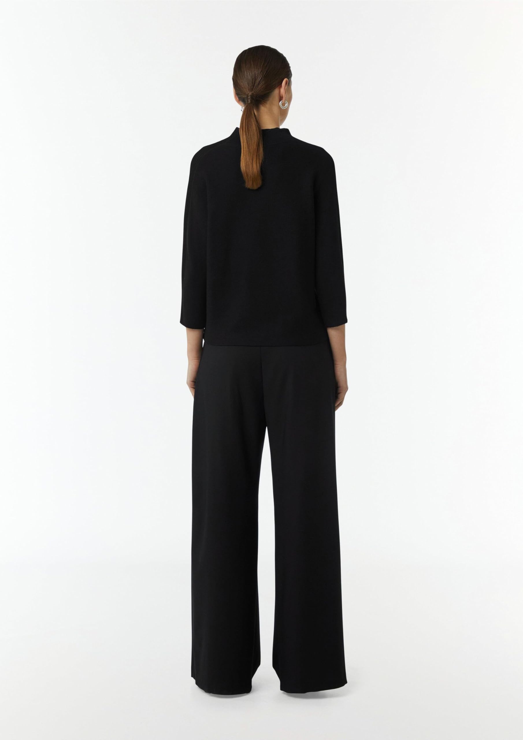 comma-feinstrickpullover-damen-schwarz-stehkragen-gr-40 image 7