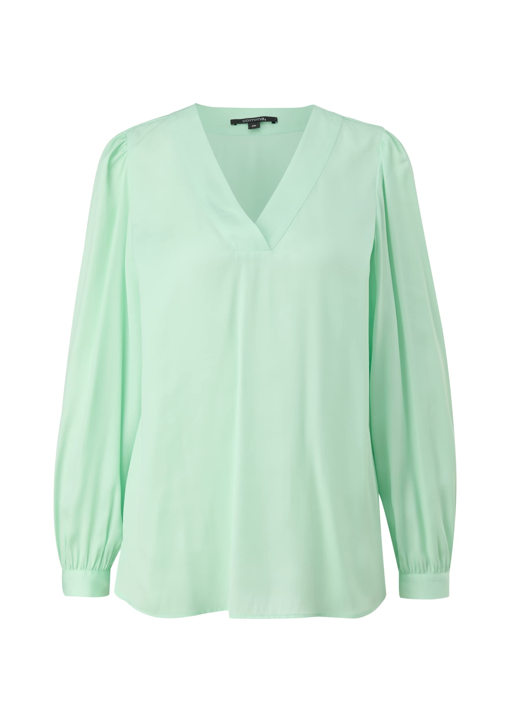 comma-satinbluse-viskosemix-orange-gr-36-damen image 8