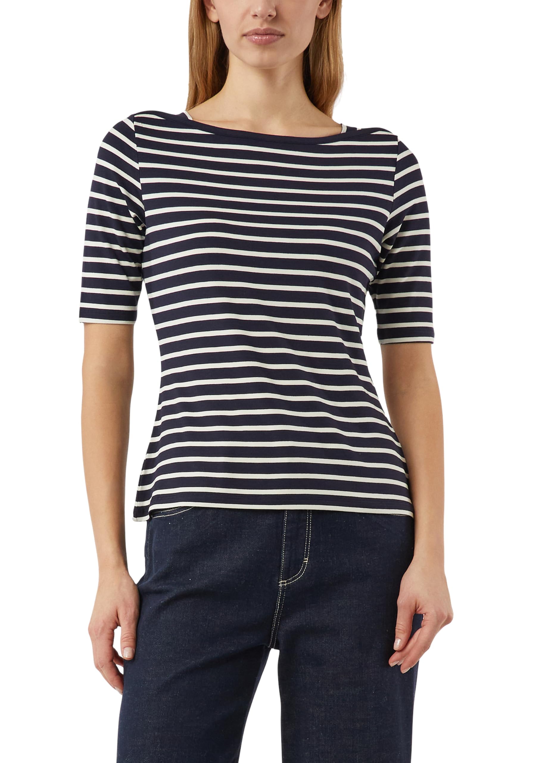 comma-streifenshirt-damen-slim-fit-viskose-gr-38 image 1