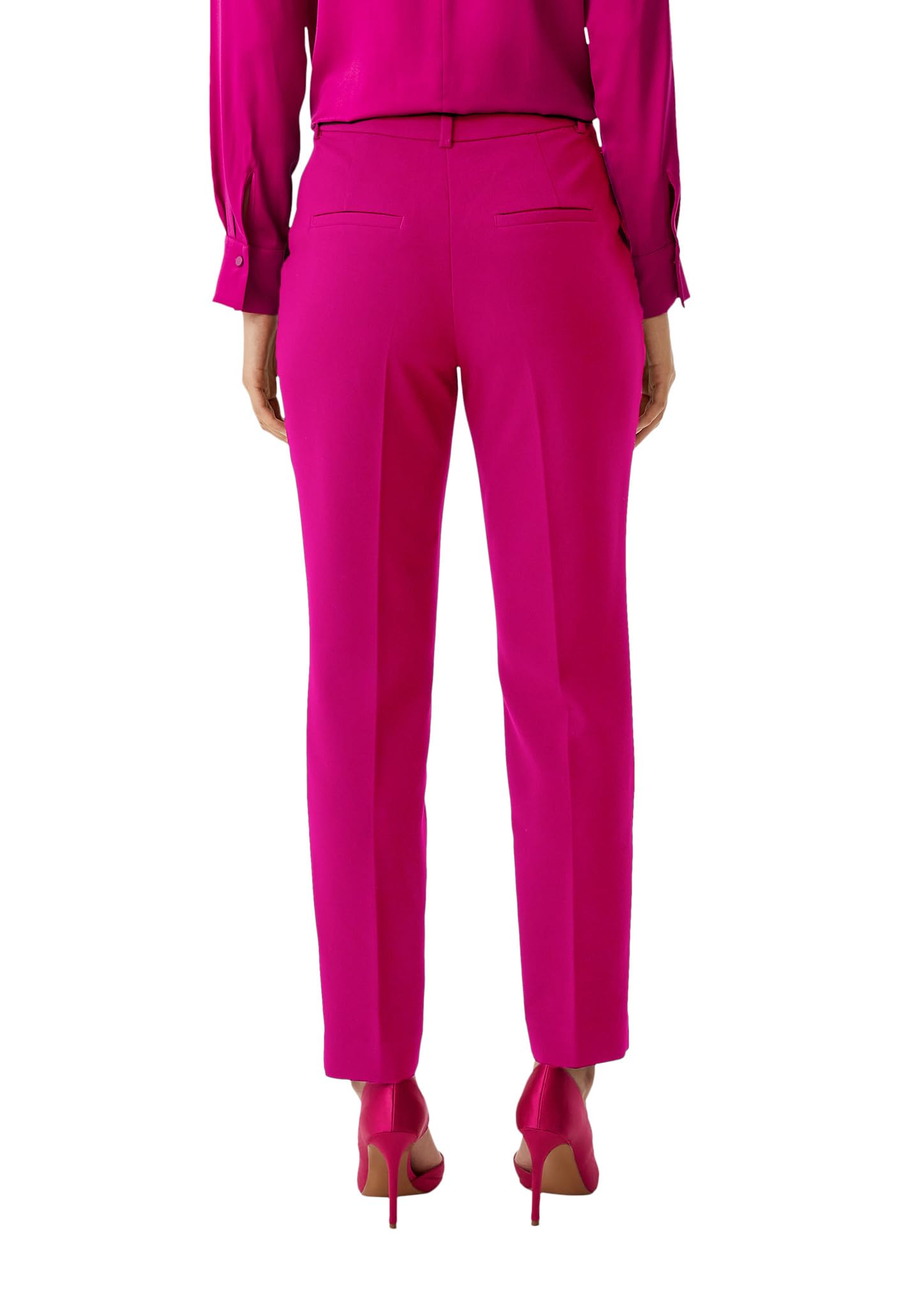 comma-trousers-hose-2138935-twill-slim-leg-fuchsia image 2