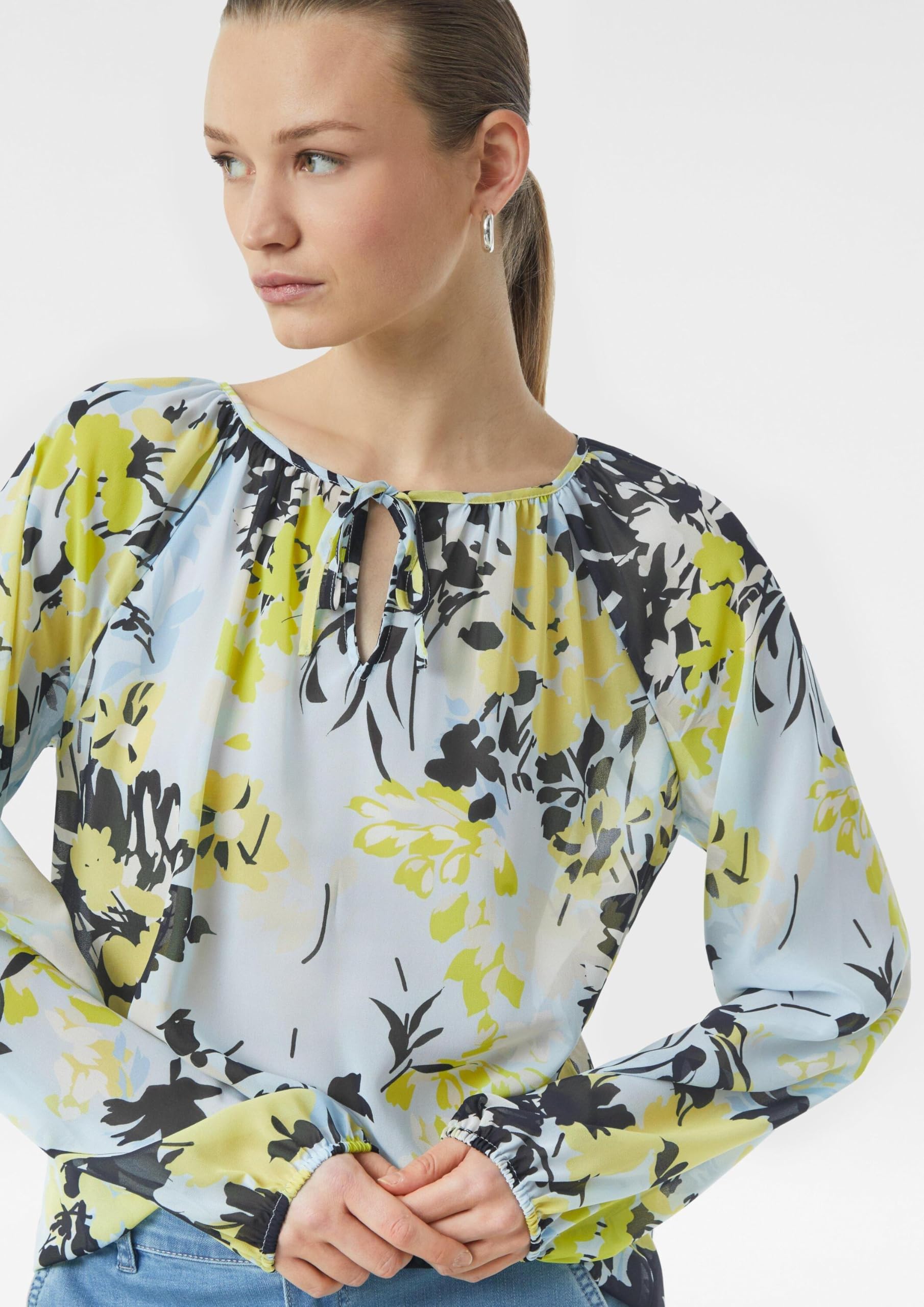 comma-blouses-chiffon-bluse-gr-38-mit-schleife image 6