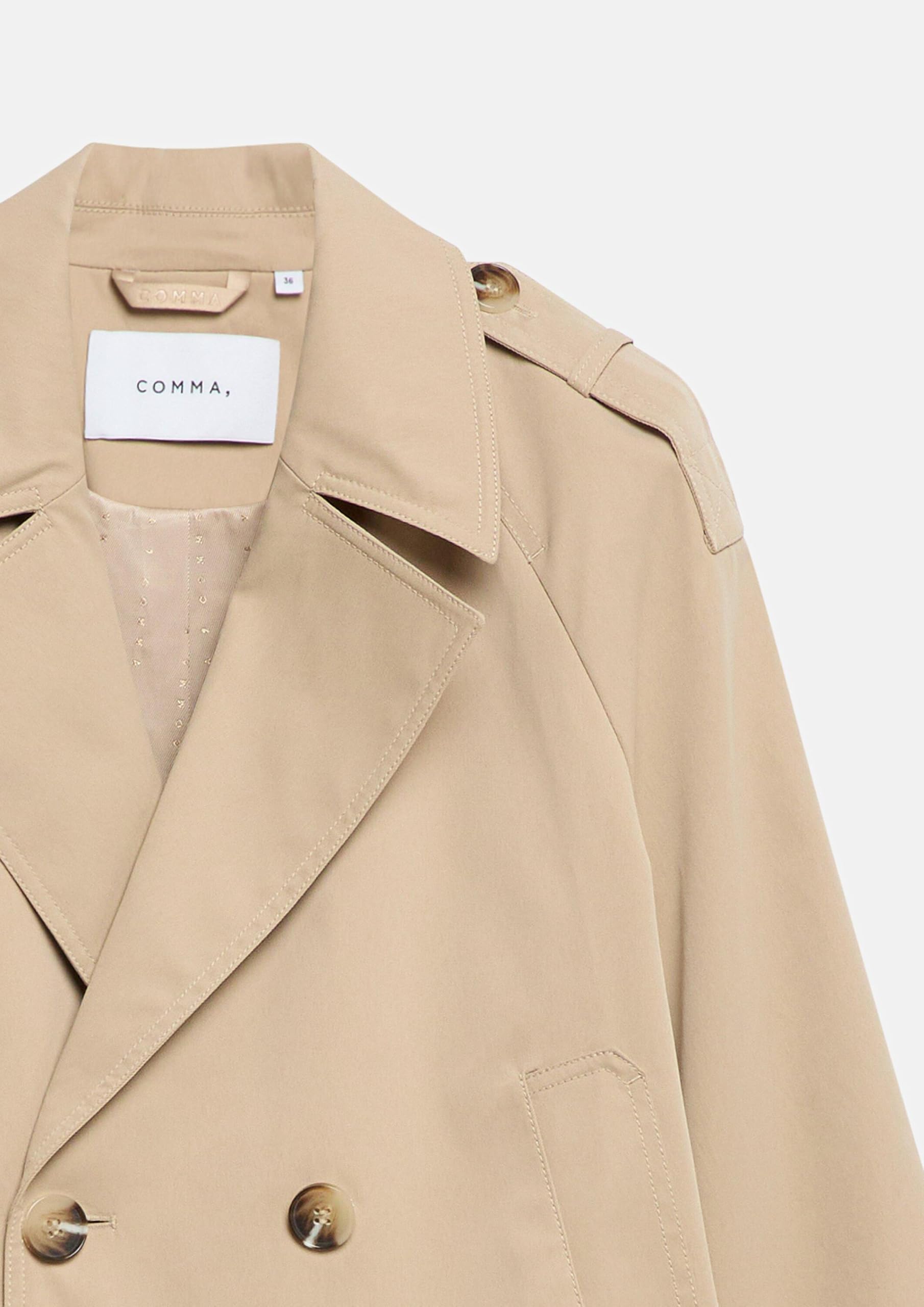 comma-outdoor-jacke-damen-twill-trench-kragen-gr-34-relaxed image 5