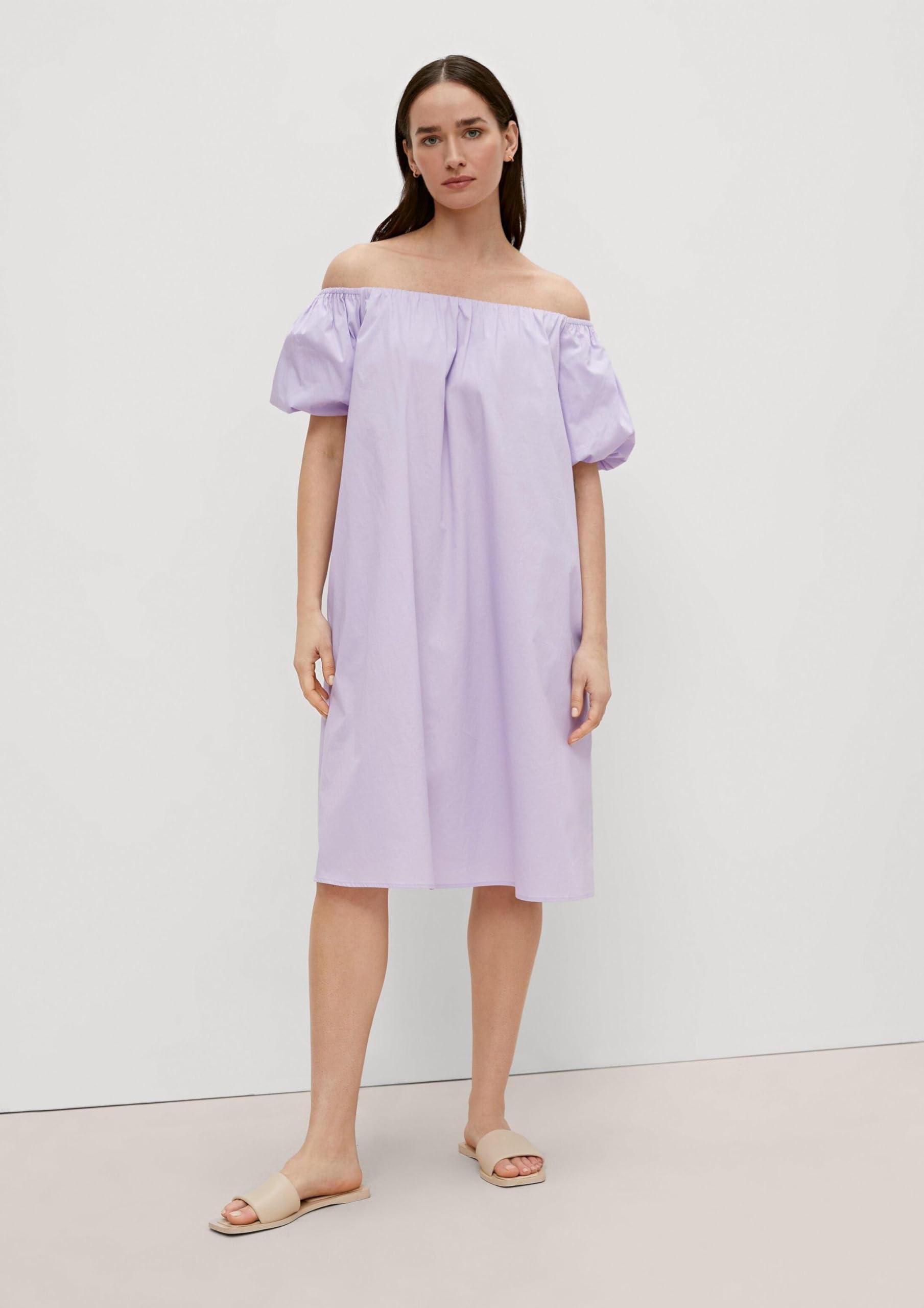 comma-kleid-mit-raffung-damen-kleid-gr-40-rosa image 6
