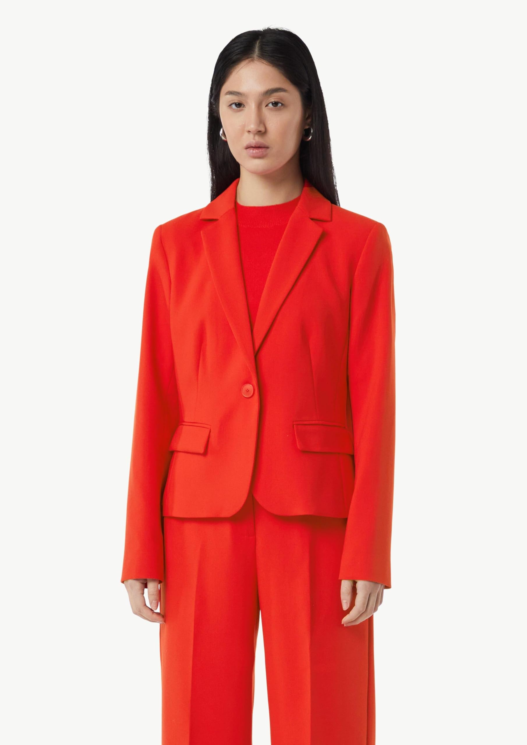 comma-taillierter-blazer-mit-pattentaschen-blazer-gr-36 image 7