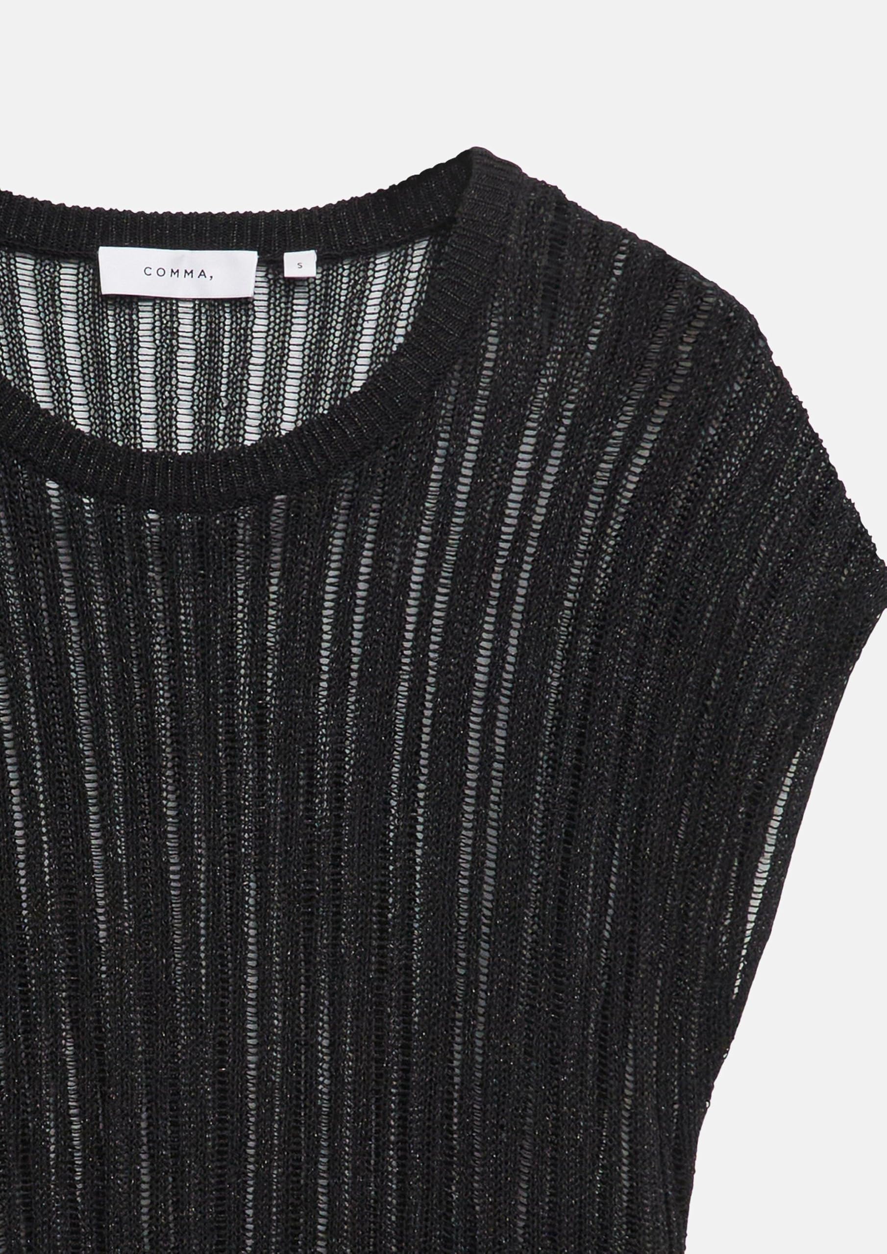 comma-poncho-strick-glitzergarn-viskosemix-relaxed-fit-s image 4