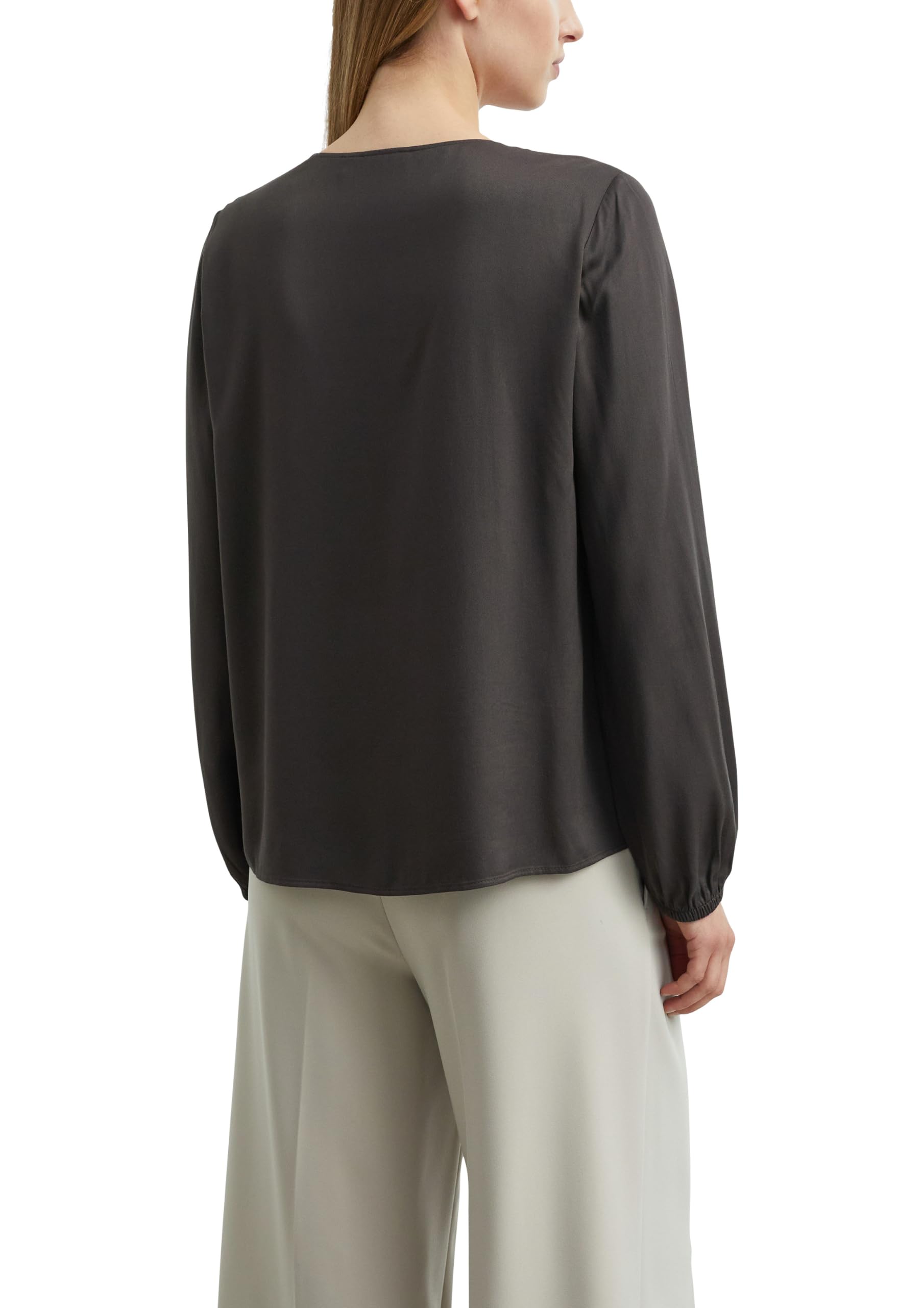 comma-blouses-bluse-viskose-v-ausschnitt-langarm image 2