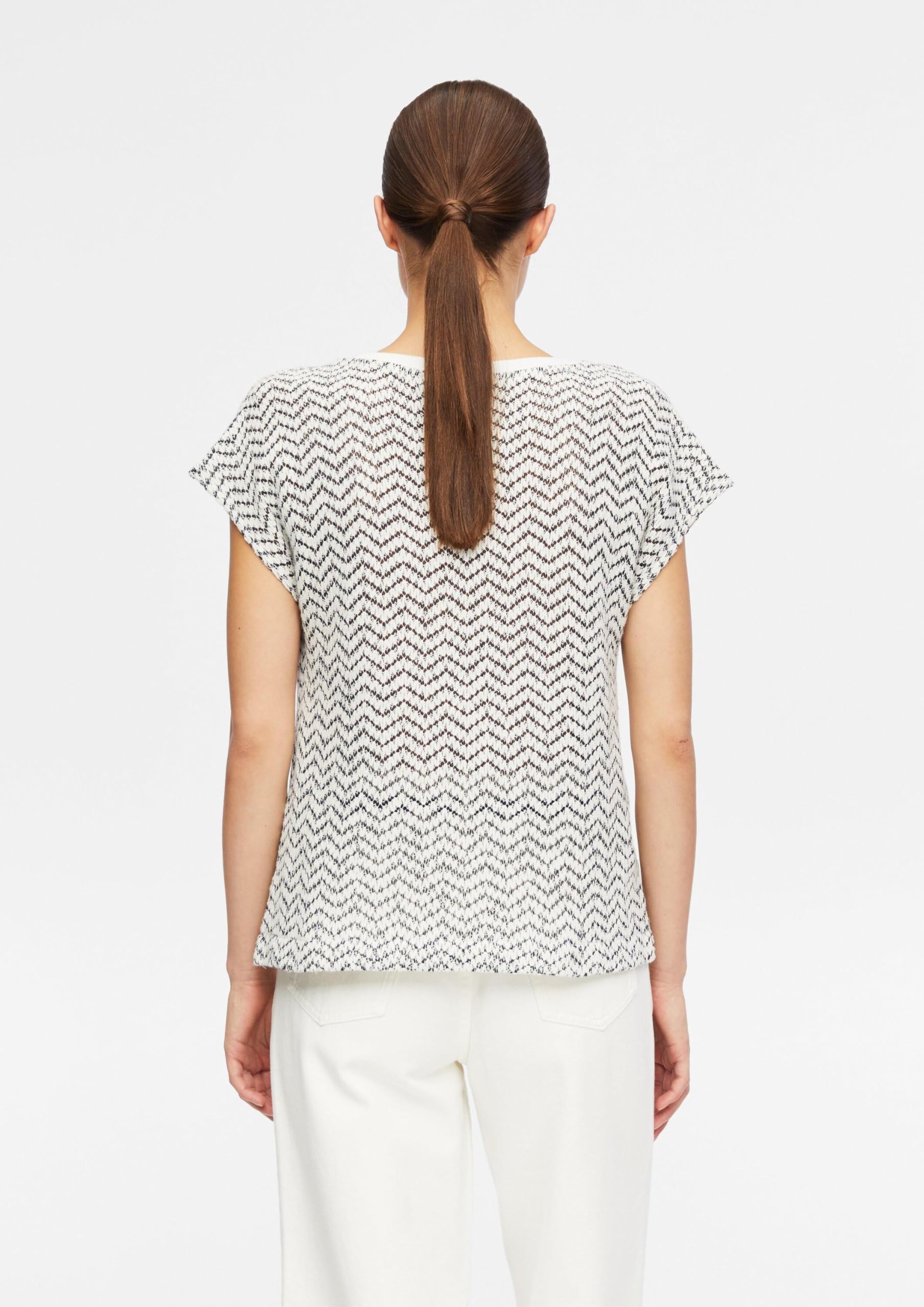 comma-sweatshirt-relaxed-fit-rundhals-ajoursjersey-gr-48 image 7