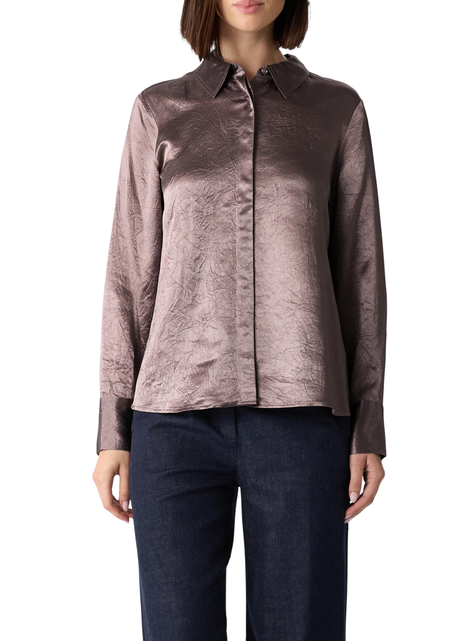 comma-hemdbluse-crinkled-satin-altrosa-42 image 1