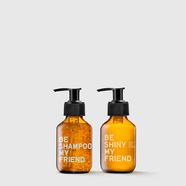 be-my-friend-shampoo-shiny-bundle-haarpflege-2x100ml-vegan image 1